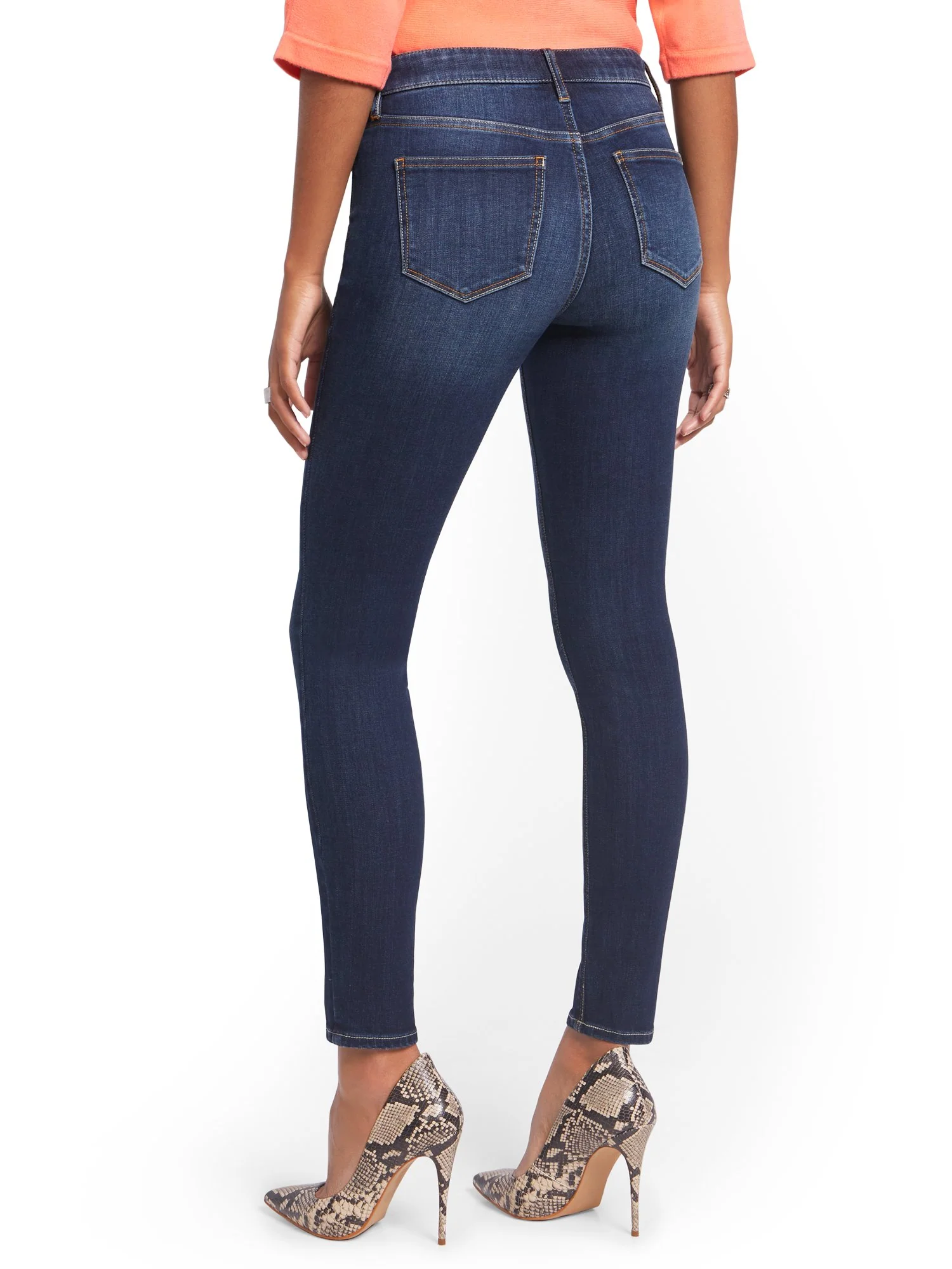 Petite Lexi Mid-Rise Super-Skinny Jeans - Image 3