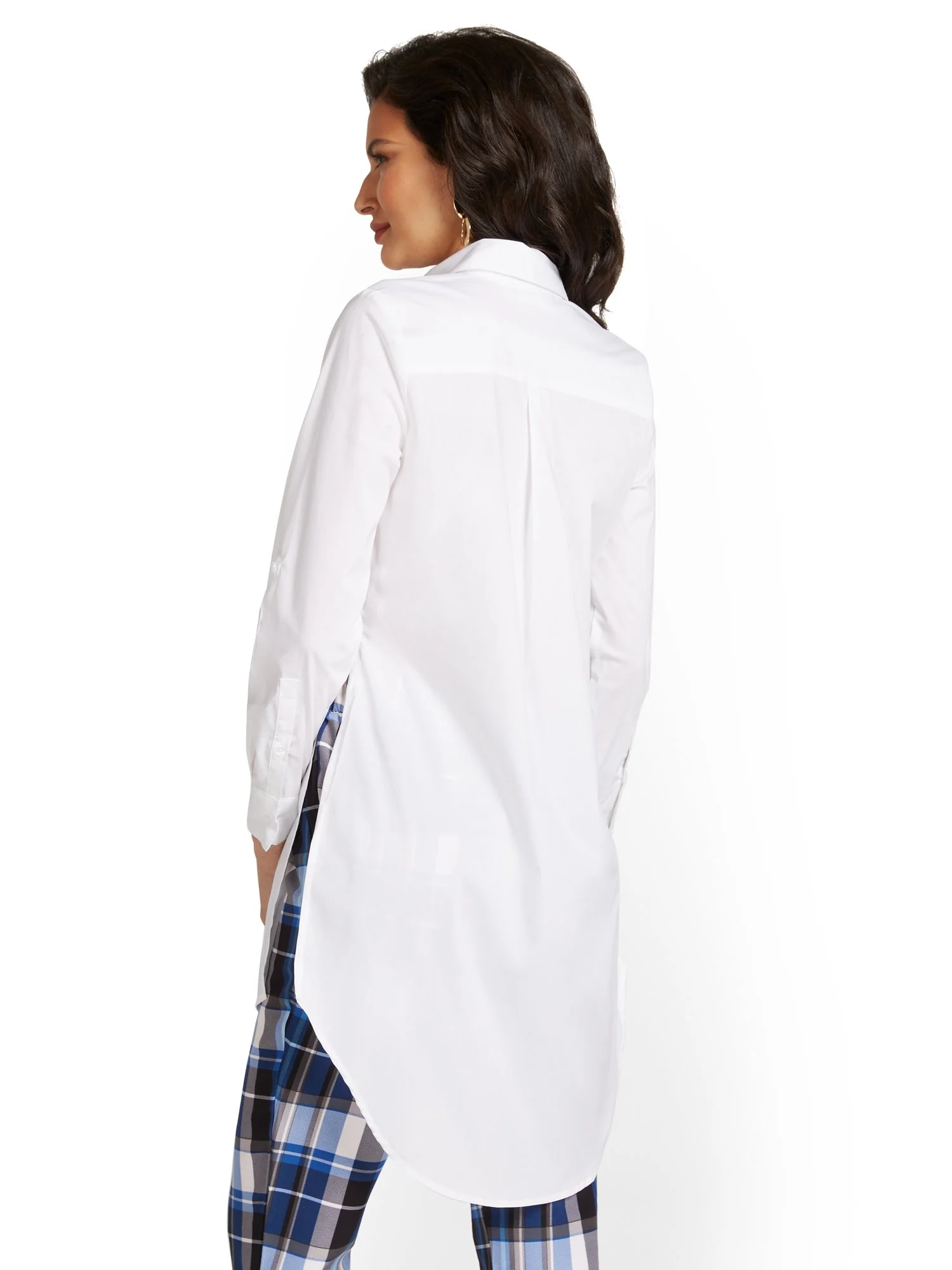 Petite Madison Poplin Tunic Shirt - Image 6