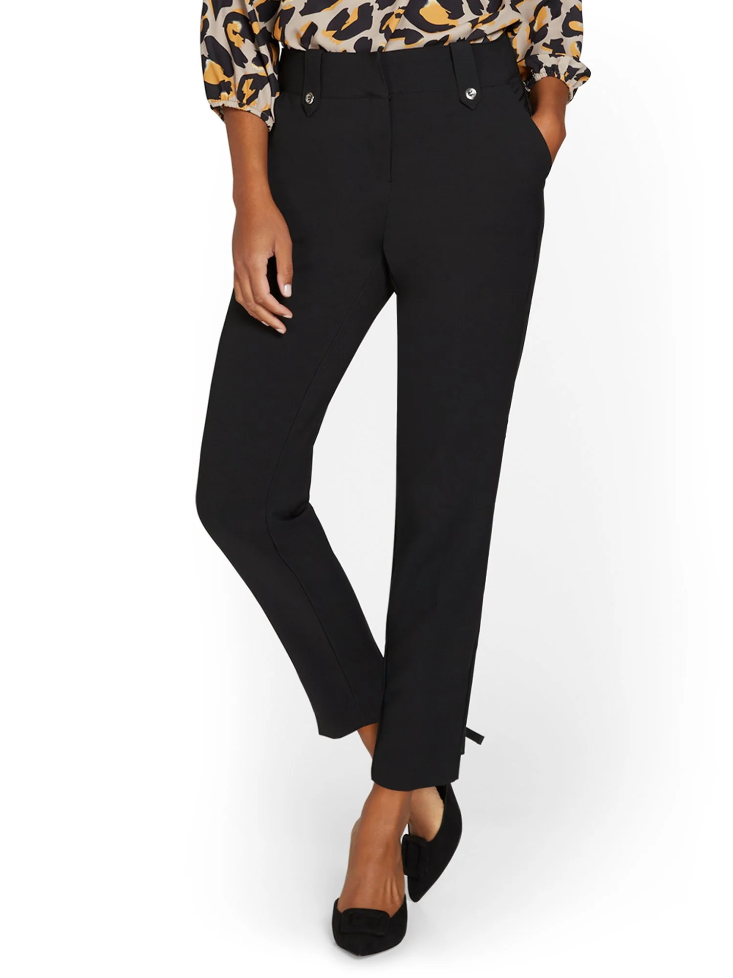 Petite Mid-Rise Ankle Pant - Premium Stretch - Image 2