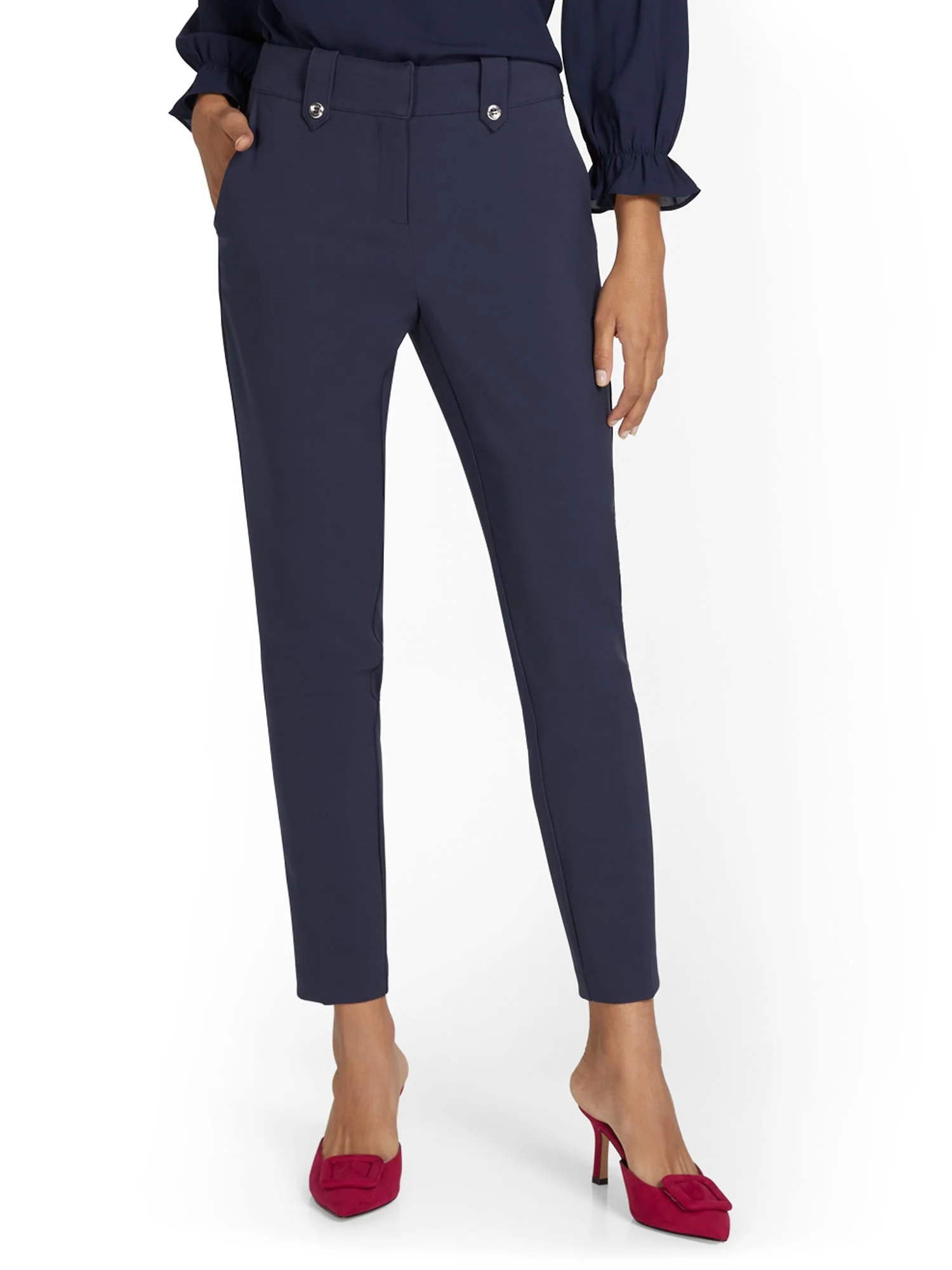 Petite Mid-Rise Ankle Pant - Premium Stretch - Image 7