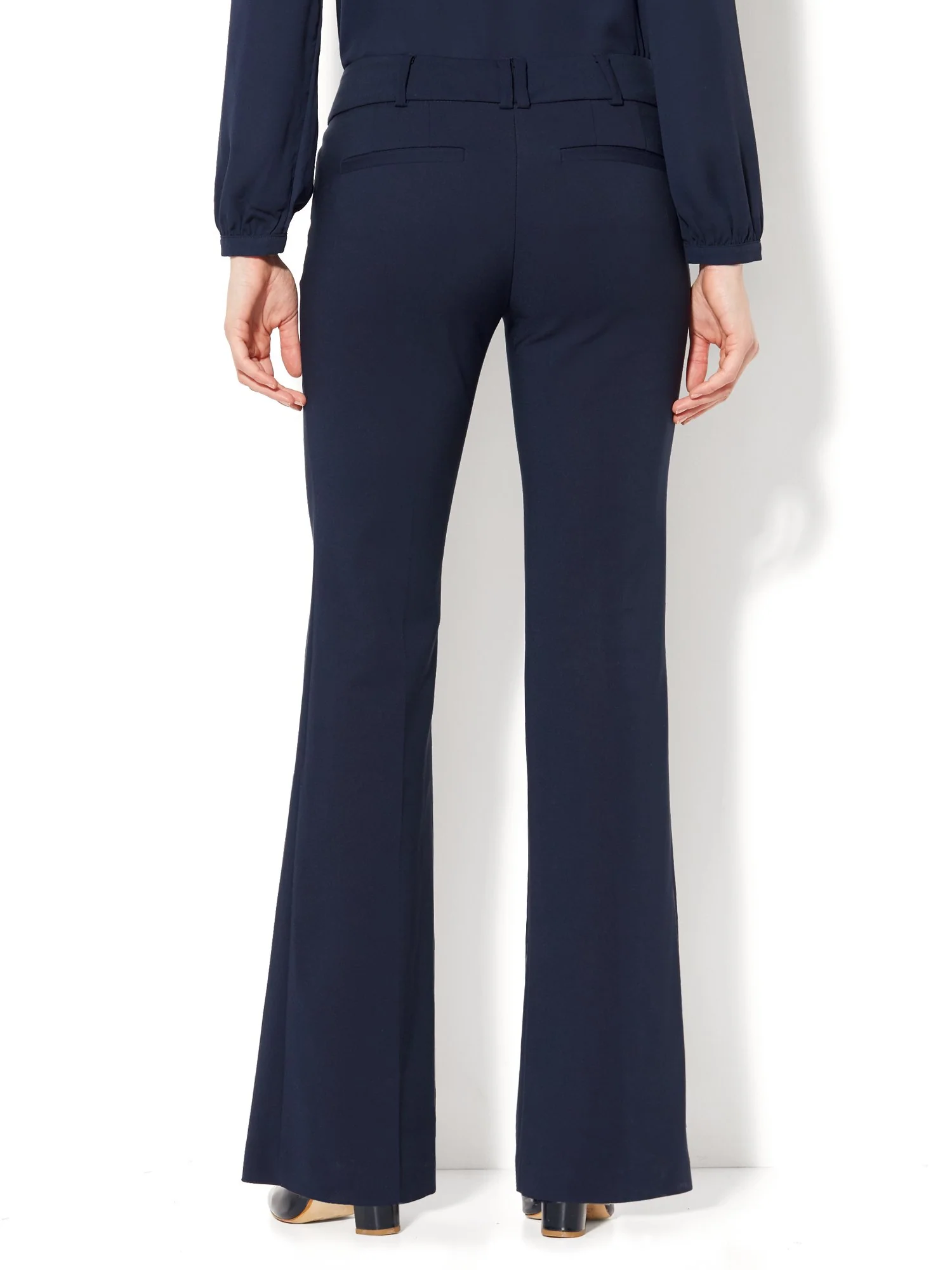 Petite Mid-Rise Bootcut Pant - All-Season Stretch - 7th Avenue - Image 12