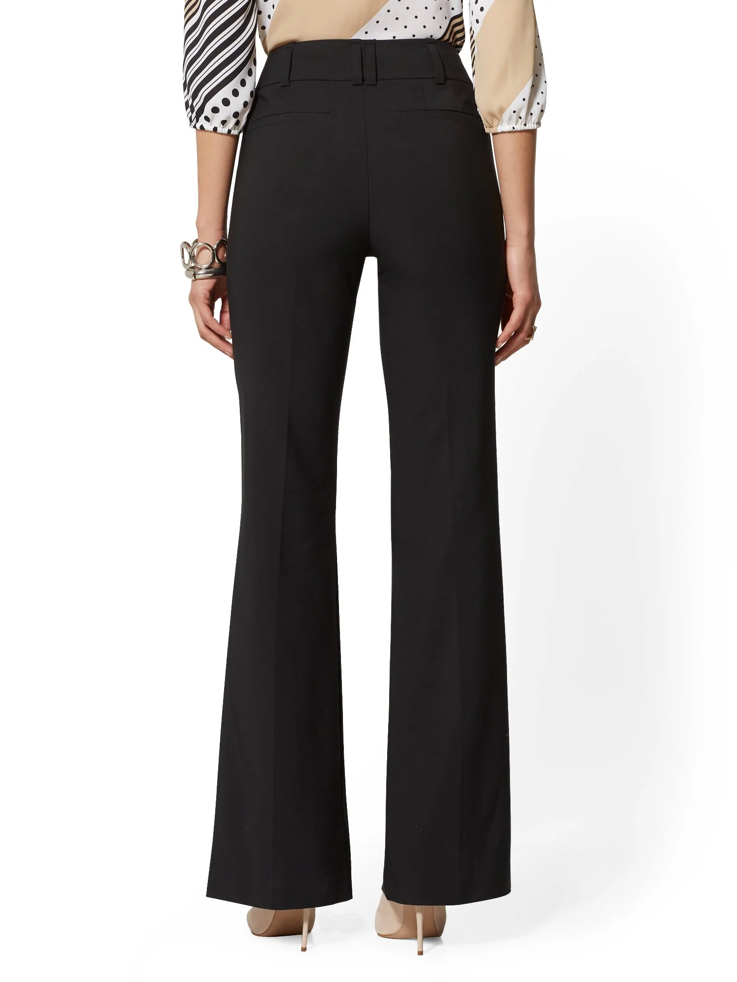 Petite Mid-Rise Bootcut Pant - All-Season Stretch - 7th Avenue - Image 3