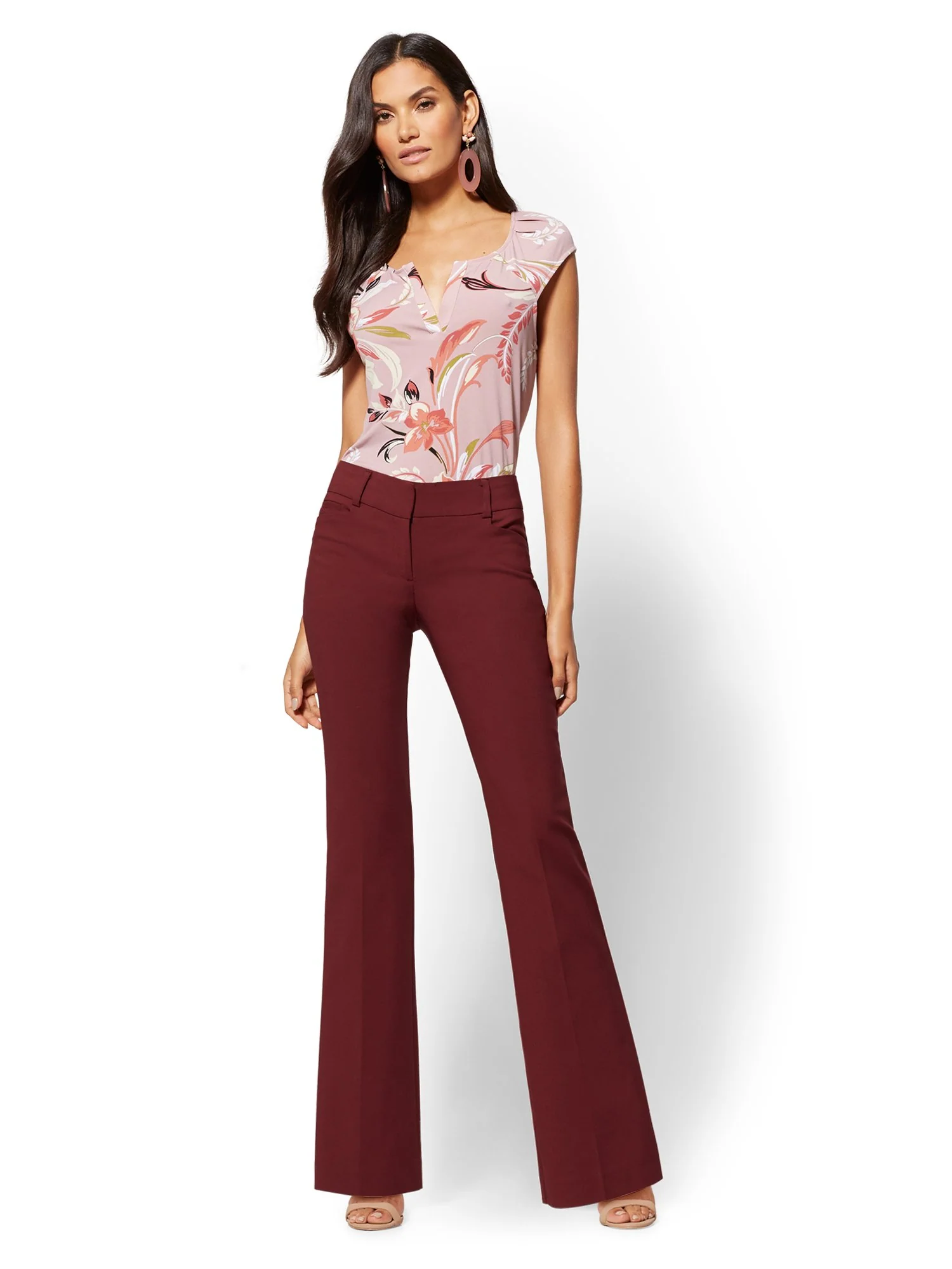 Petite Mid-Rise Bootcut Pant - All-Season Stretch - 7th Avenue - Image 9