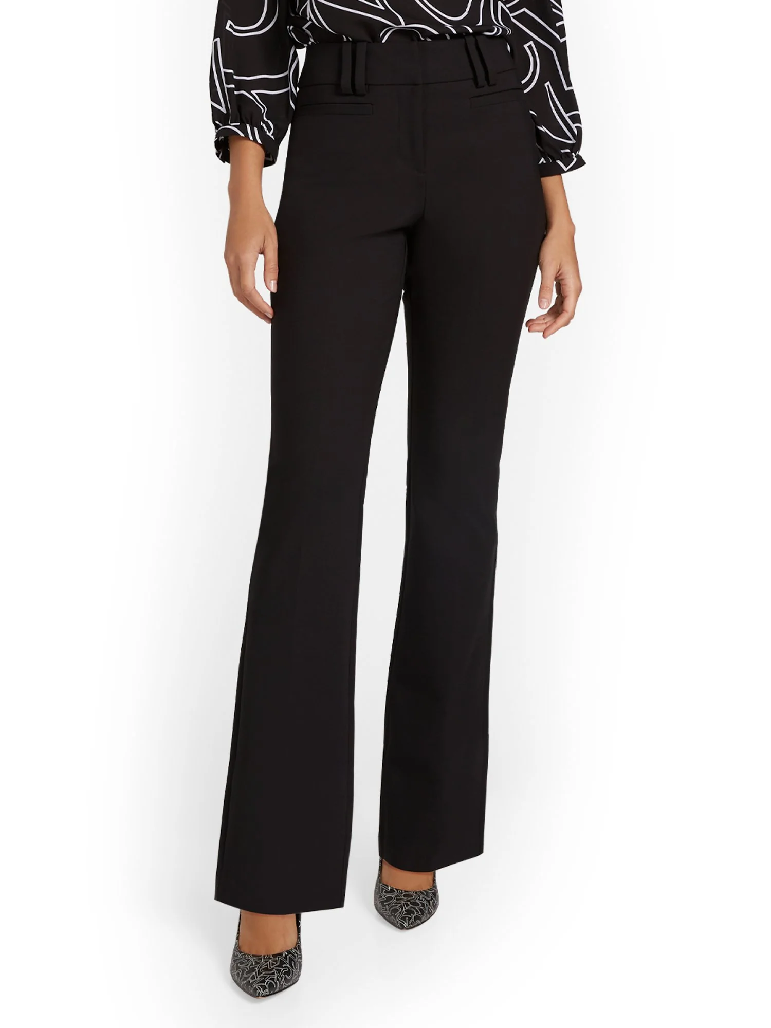 Petite Mid-Rise Modern Bootcut Pant - All-Season Stretch - Image 2