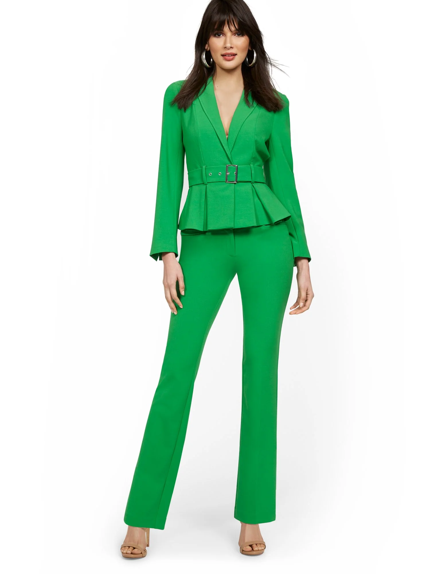 Petite Mid-Rise Modern Fit Barely Bootcut Pant - Essential Stretch - Image 24
