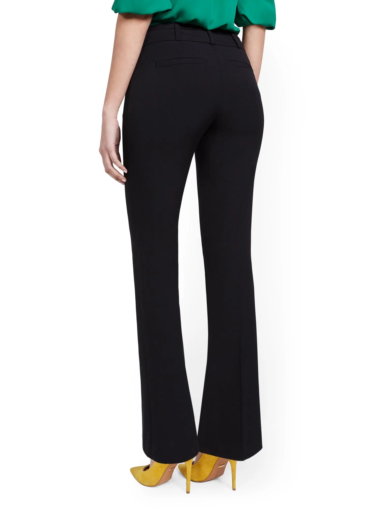 Petite Mid-Rise Modern Fit Barely Bootcut Pant - Essential Stretch - Image 3