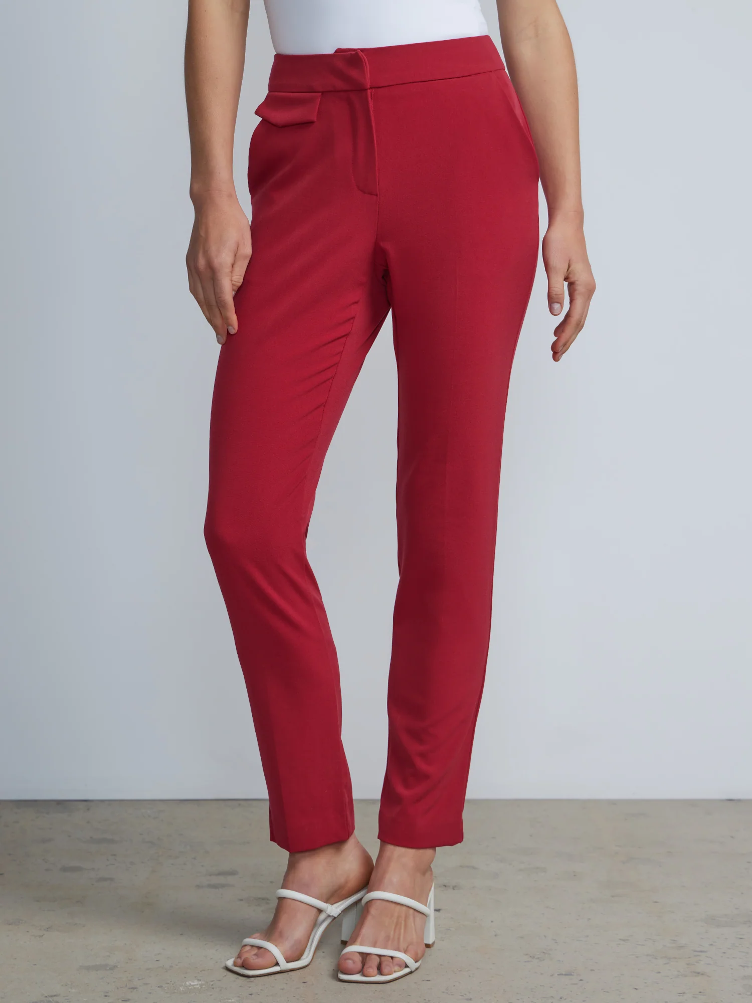 Petite Mid-Rise Slim-Leg Pant - Essential Stretch - Image 20