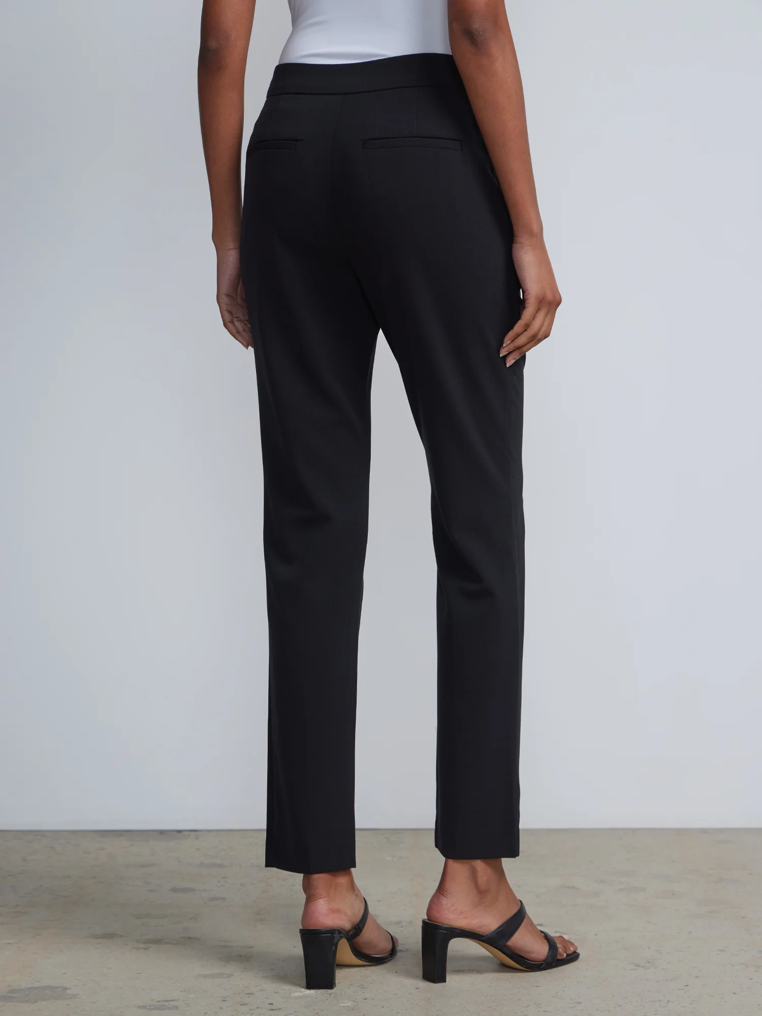 Petite Mid-Rise Slim-Leg Pant - Essential Stretch - Image 4