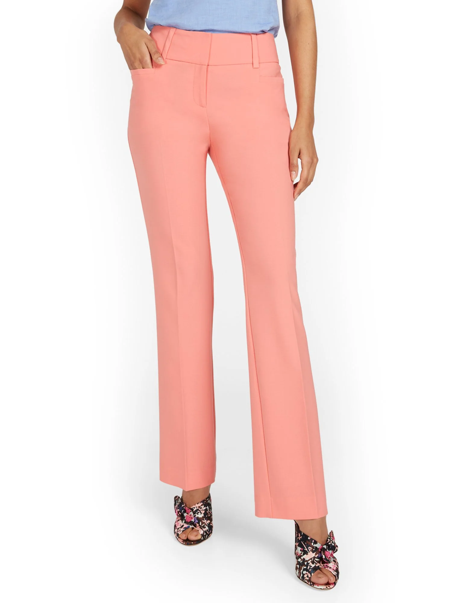 Petite Mid-Rise Straight-Leg Pant - Essential Stretch - 7th Avenue - Image 19