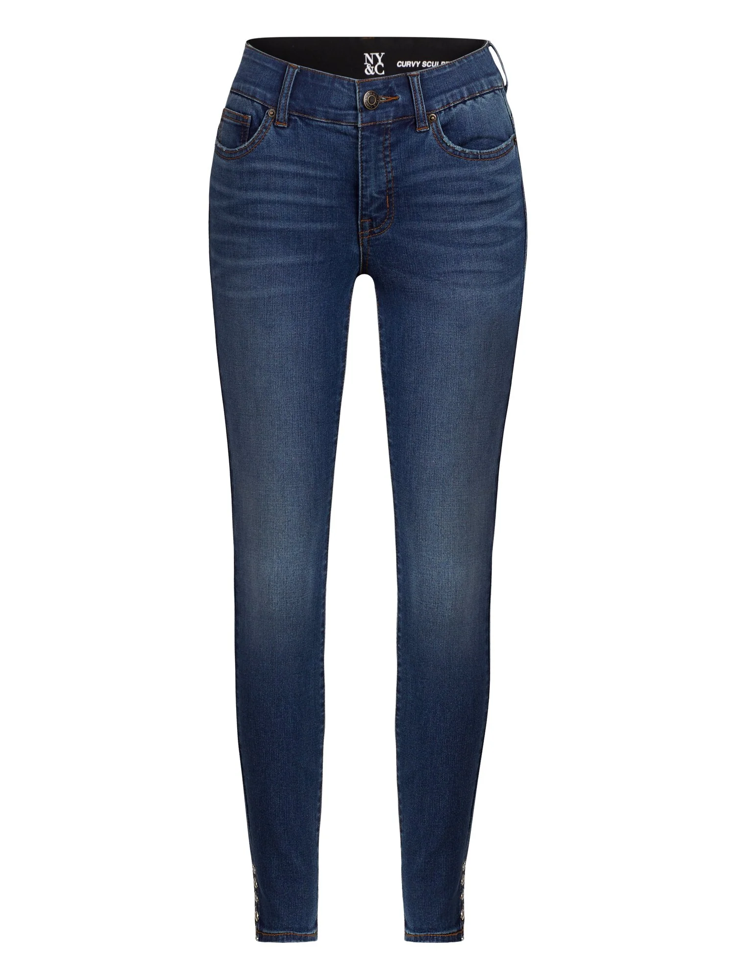 Petite Mya Curvy High-Waisted Sculpting No Gap Super-Skinny Jeans - Image 2