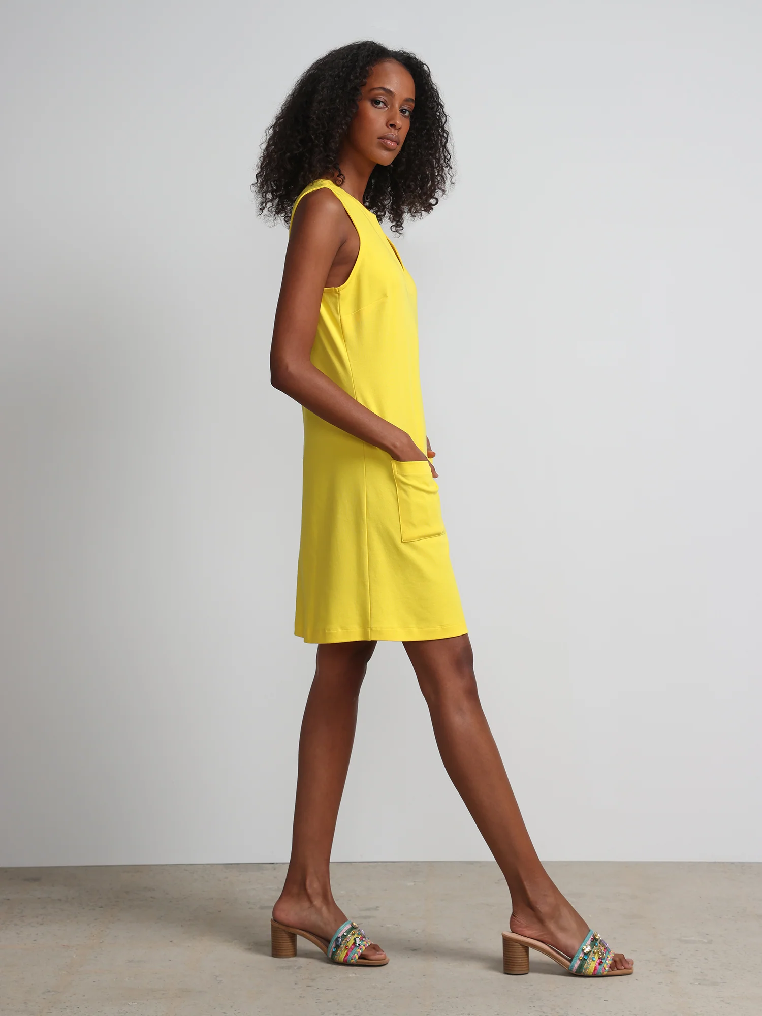 Petite Patch-Pocket Shift Dress - City Knits - Image 24