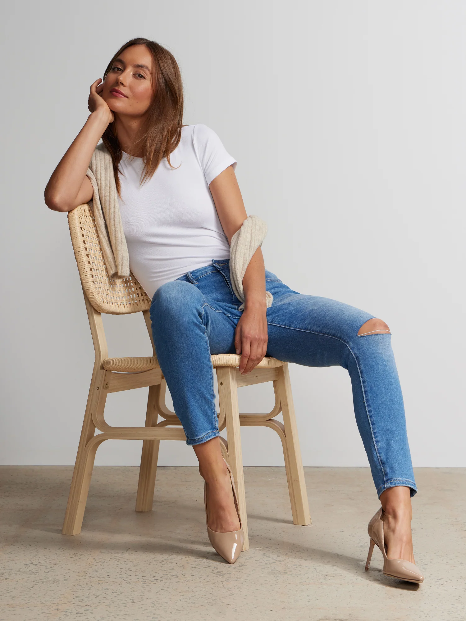 Petite Perfect Fit High Rise Ankle Skinny Jeans - Image 2