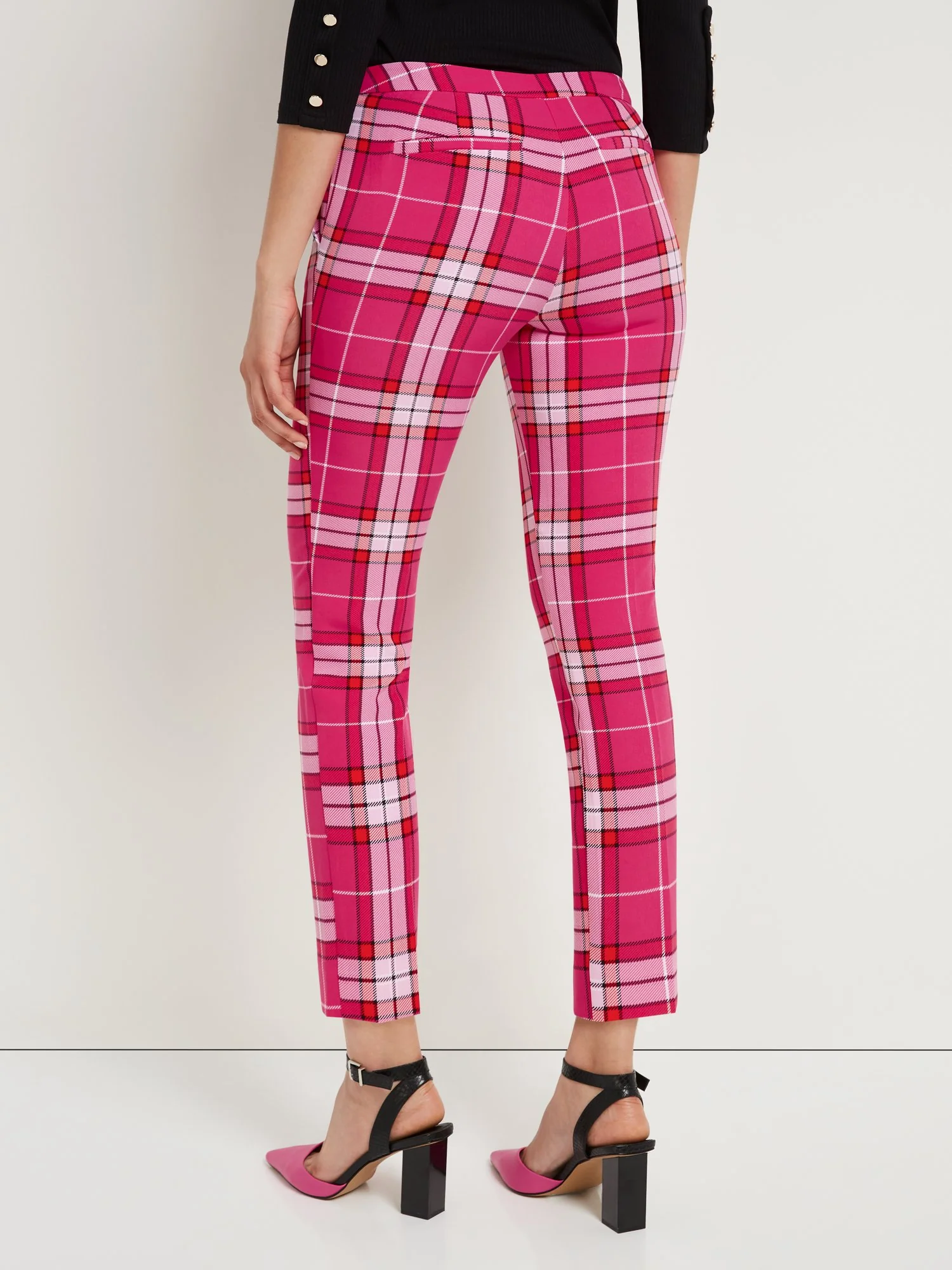 Petite Plaid Slim-Leg Ankle Pant - Image 3
