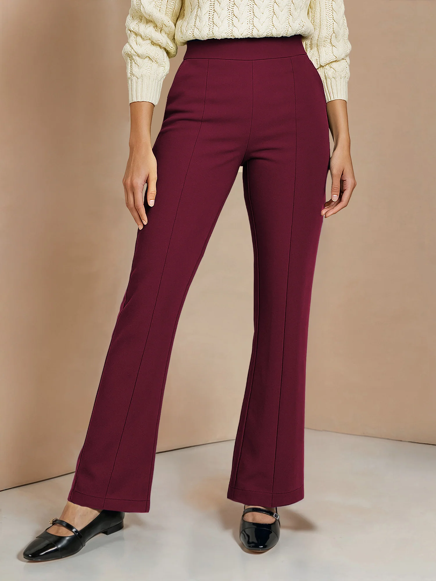Petite Ponte Bootcut High Rise Pant - Image 4