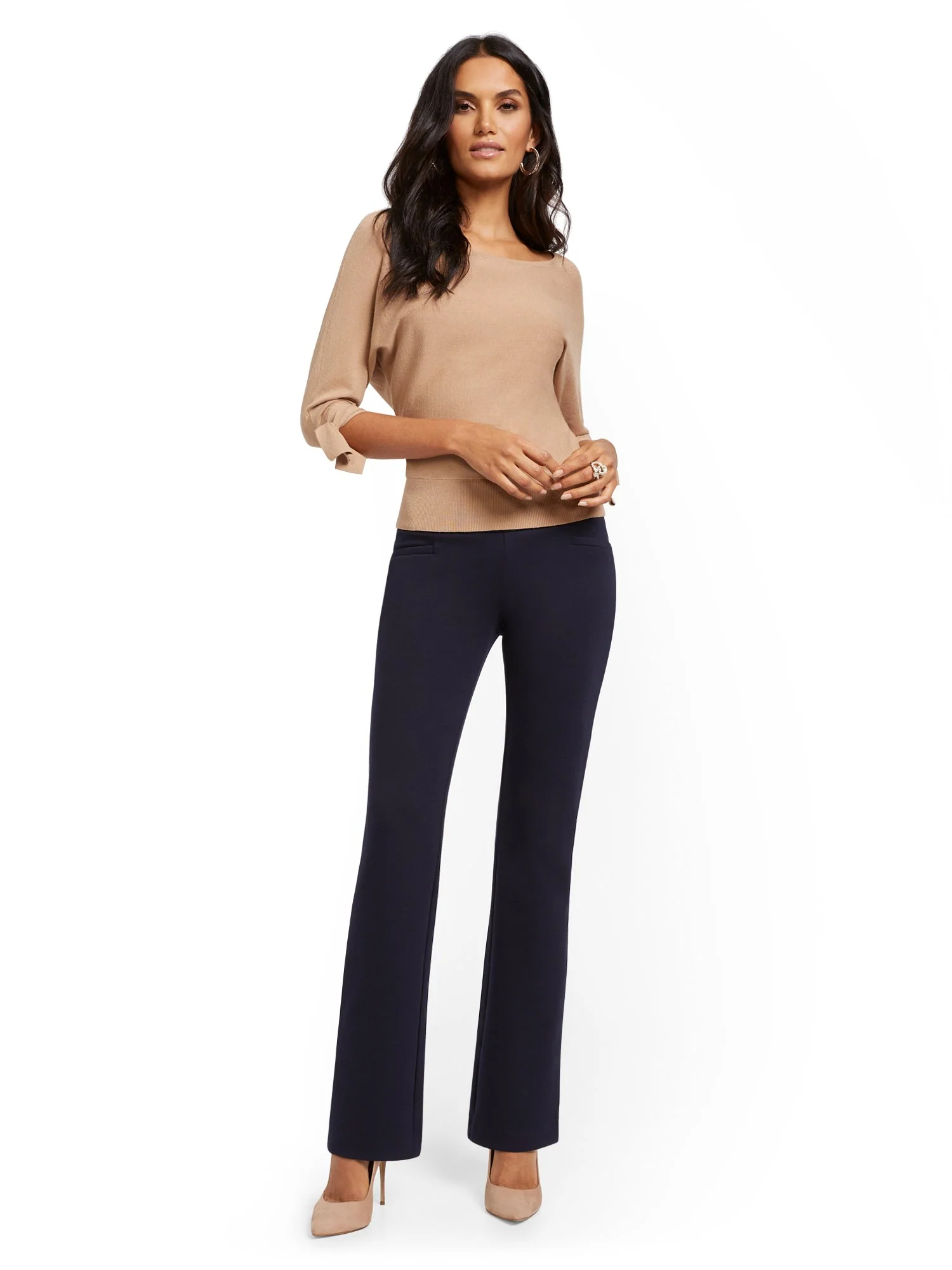 Petite Pull-On Bootcut Ponte Pant - Superflex - Image 16
