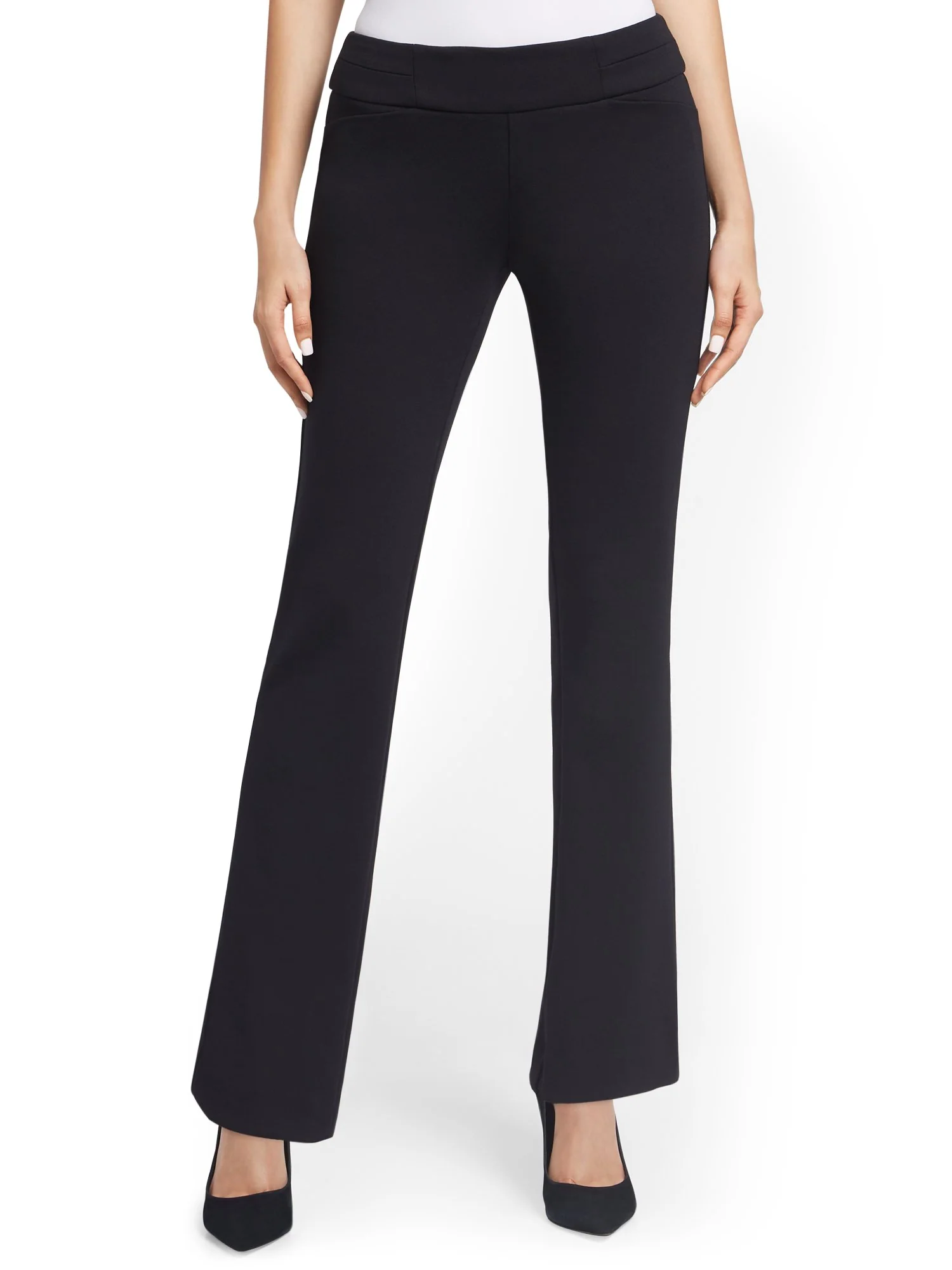Petite Pull-On Straight-Leg Pant - Superflex
