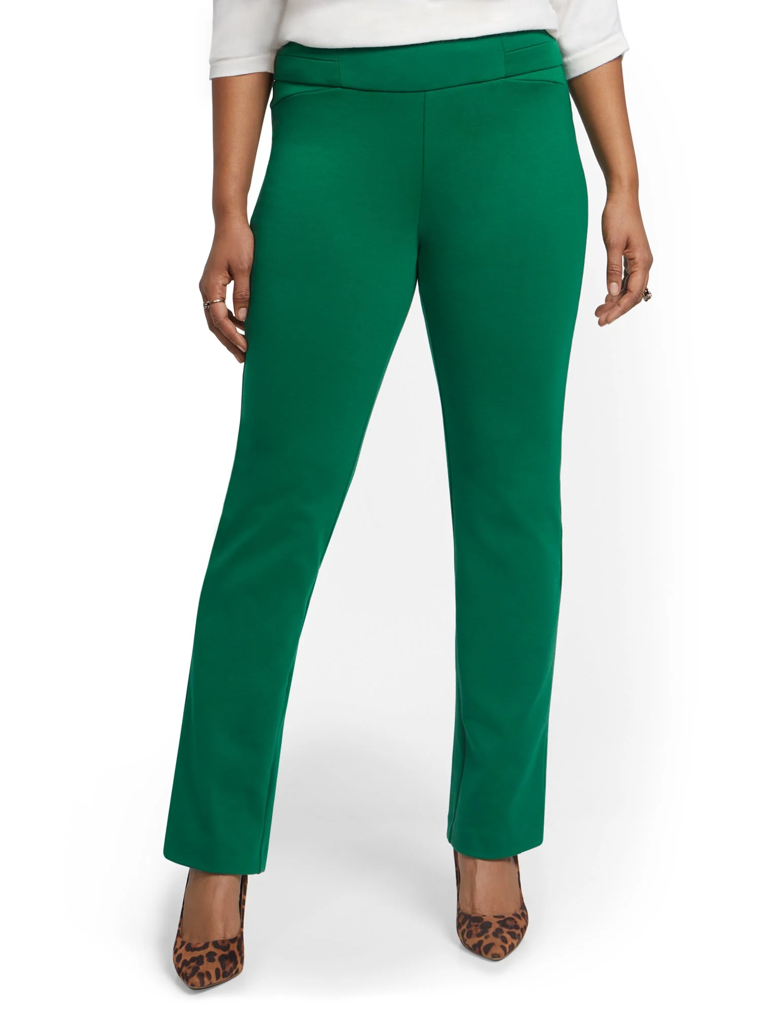 Petite Pull-On Straight-Leg Pant - Superflex - Image 5