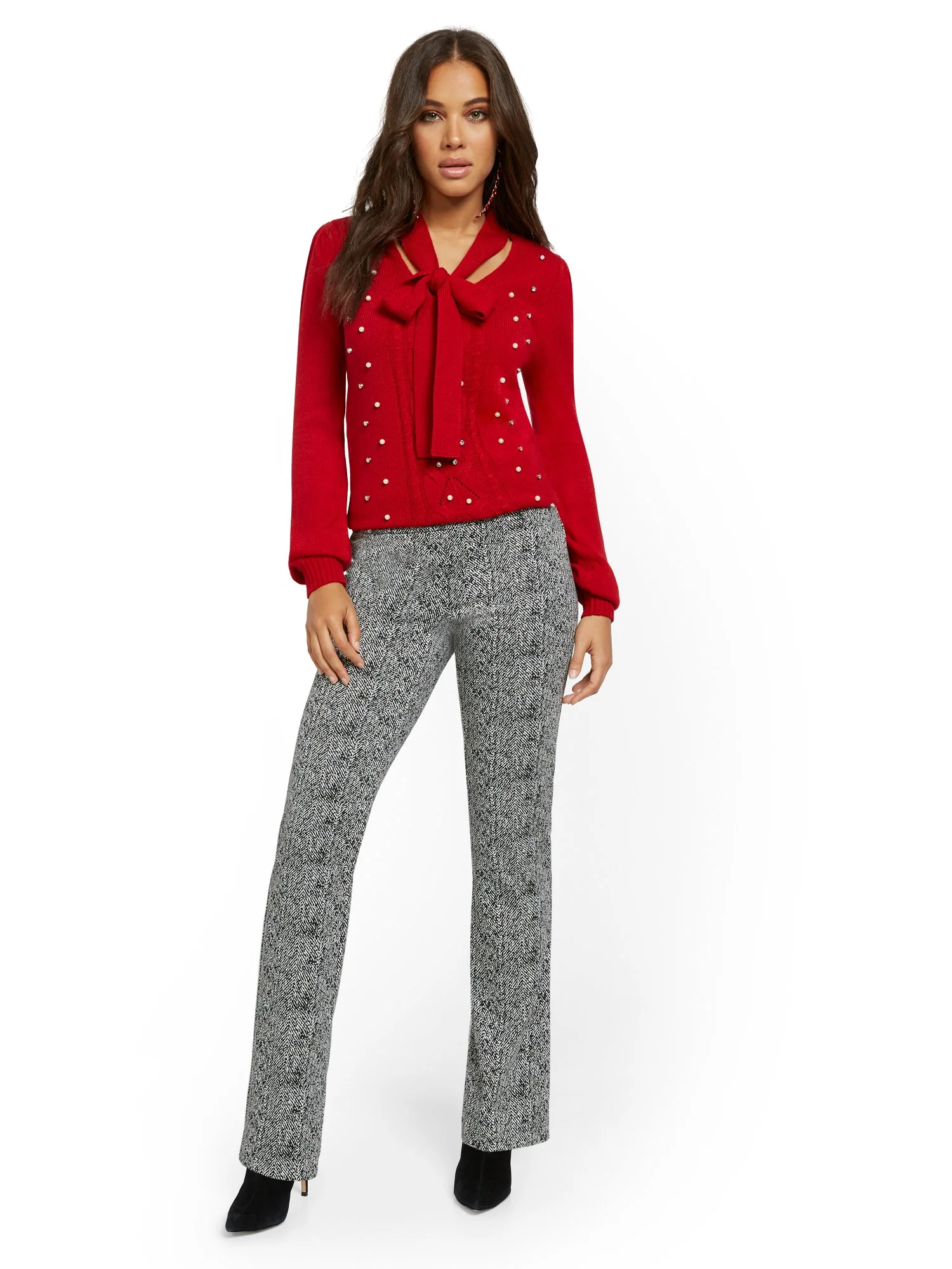 Petite Pull-On Straight Leg Ponte Pant - Superflex - Image 4