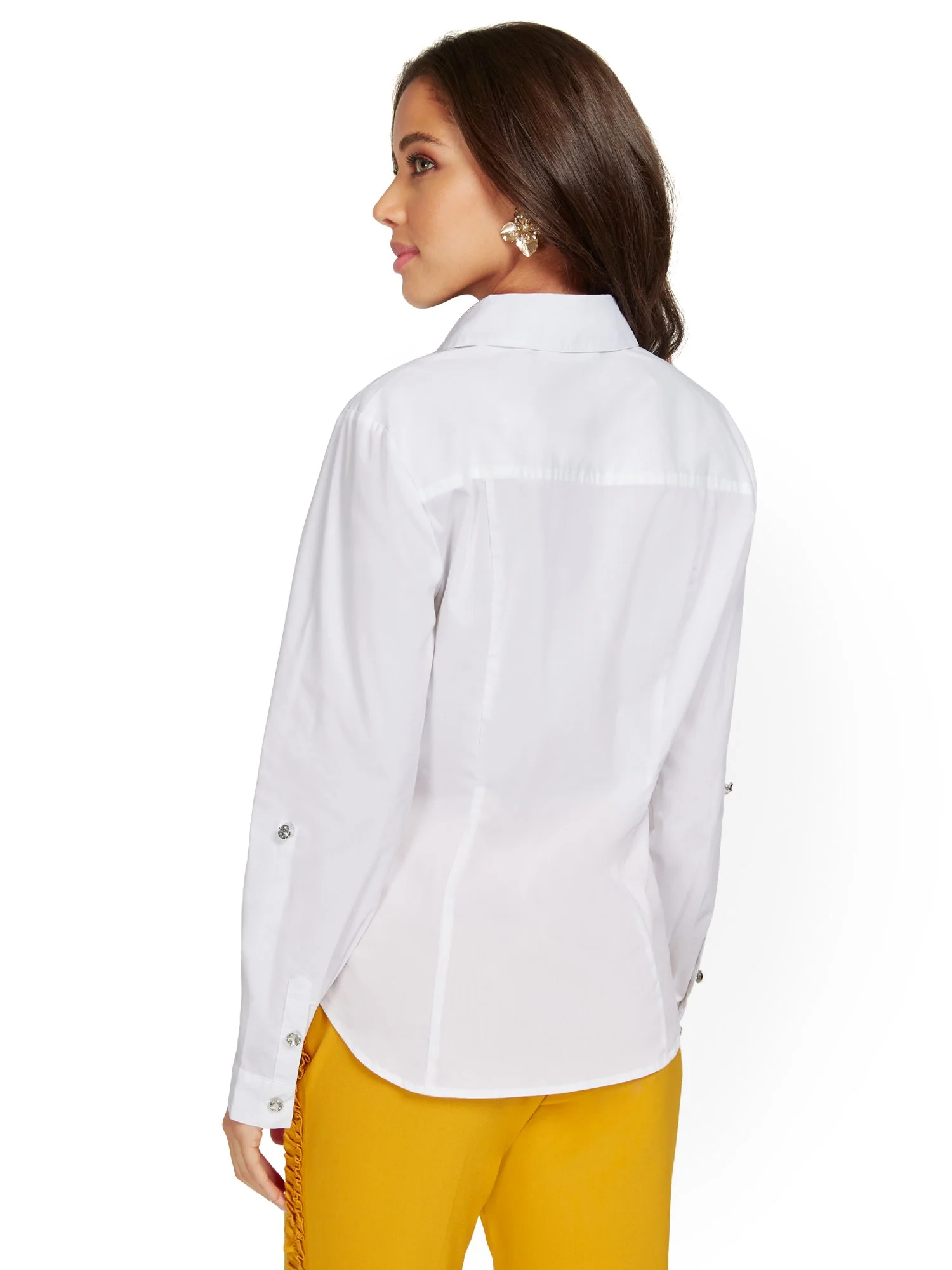 Petite Ruched-Front Madison Shirt - Image 6