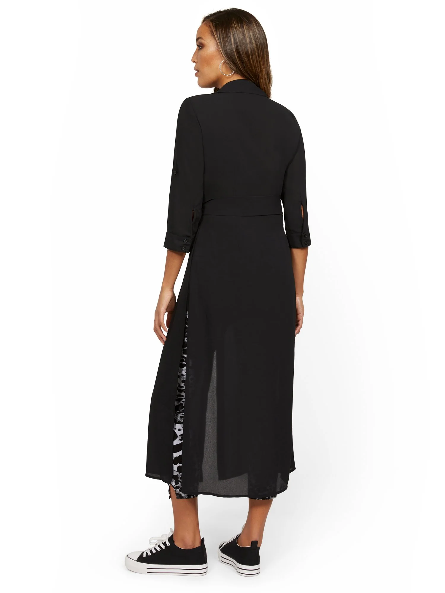 Petite Semi-Sheer Maxi Top - Image 3