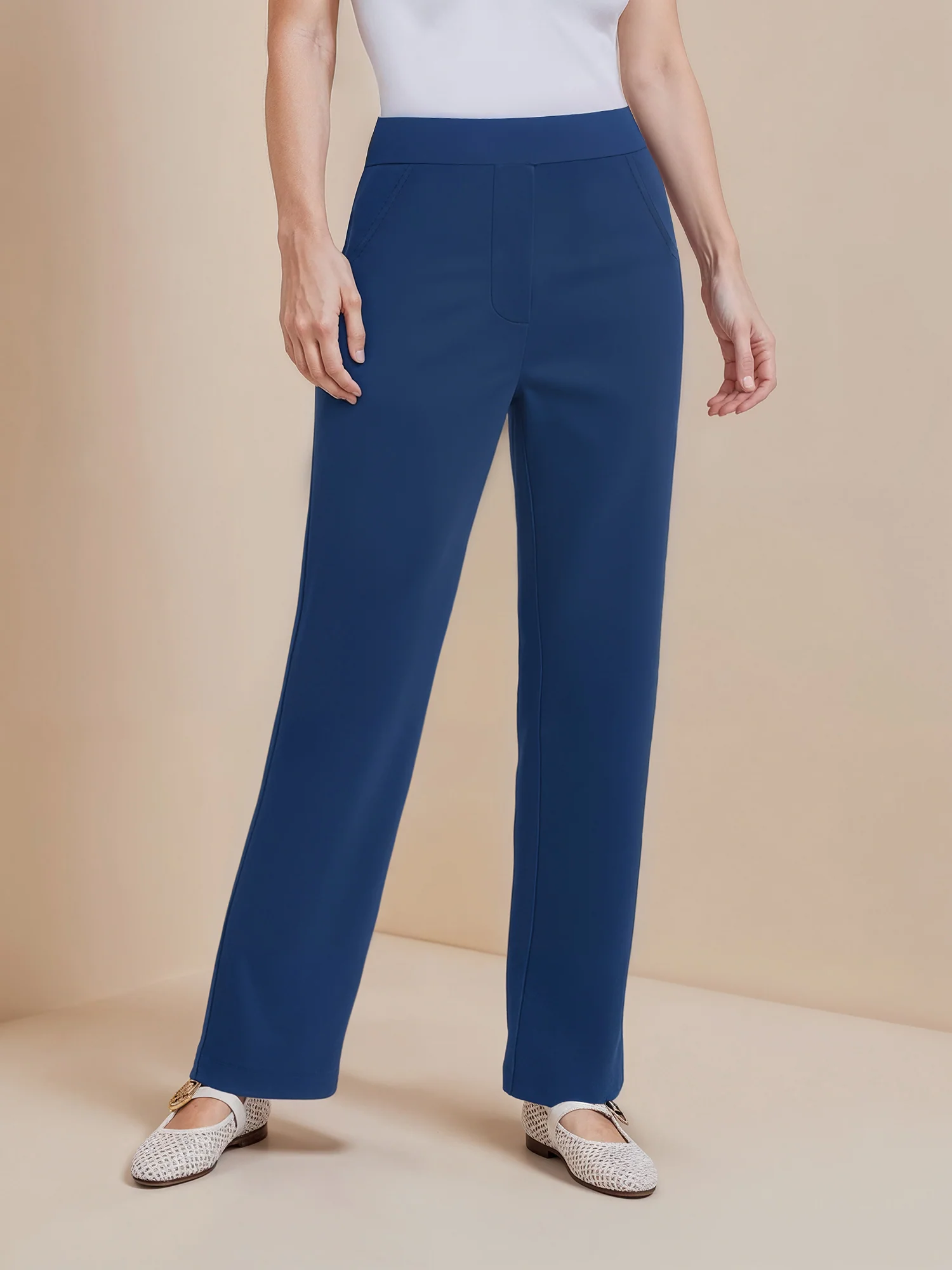 Petite Straight Fit Ponte Pant - Image 18