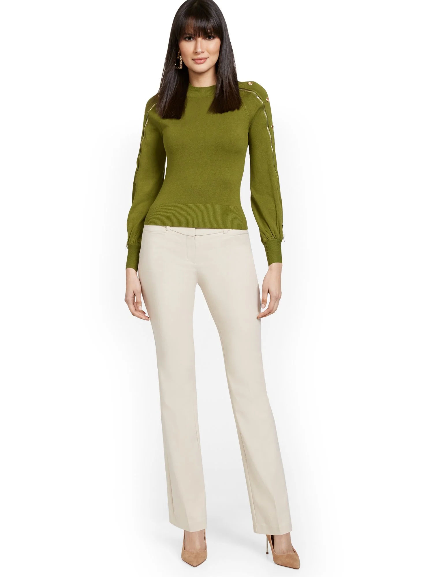 Petite Straight-Leg Pant - All-Season Stretch - 7th Avenue - Image 7
