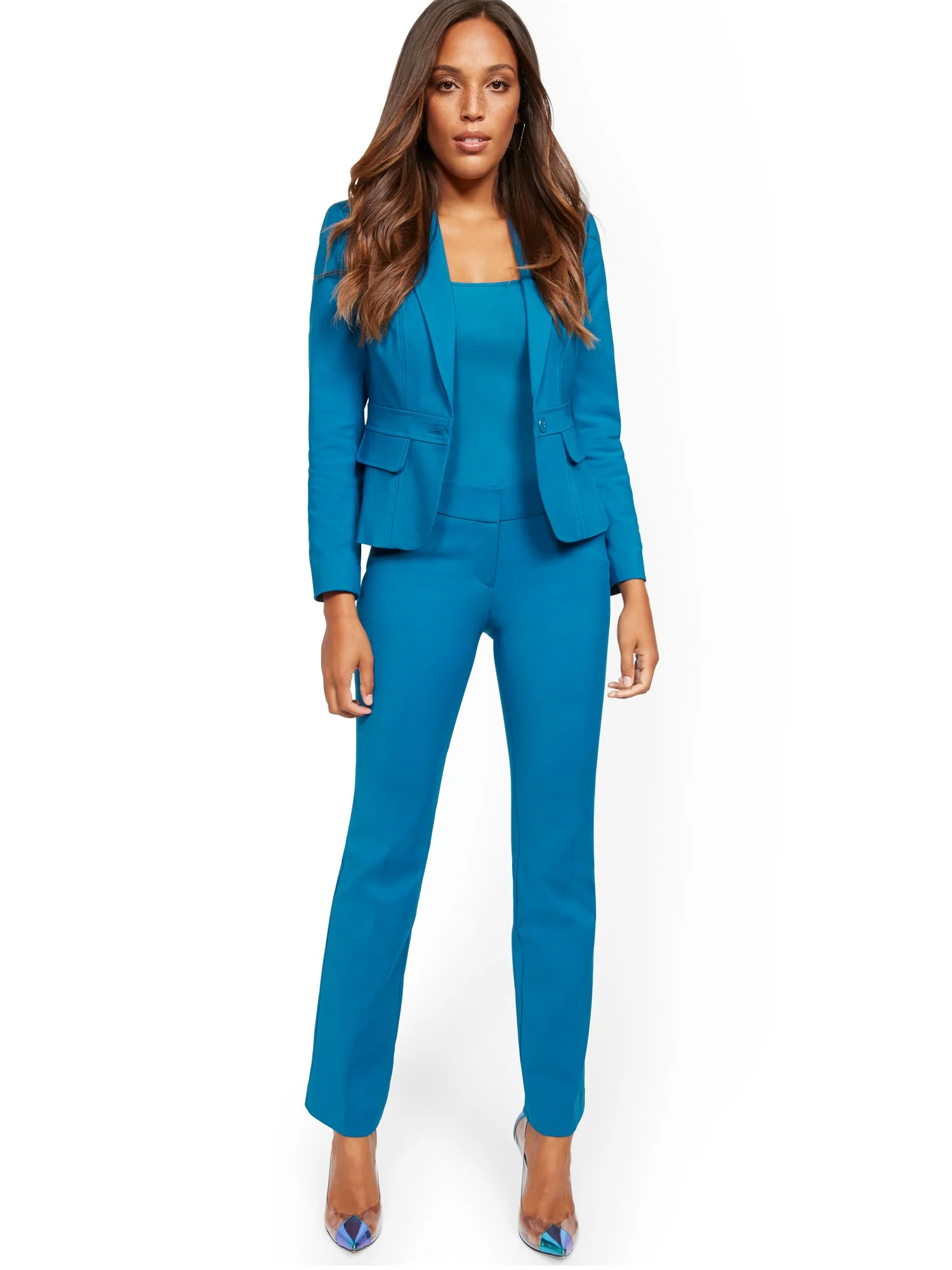 Petite Straight-Leg Pant - Modern - All-Season Stretch - 7th Avenue - Image 9