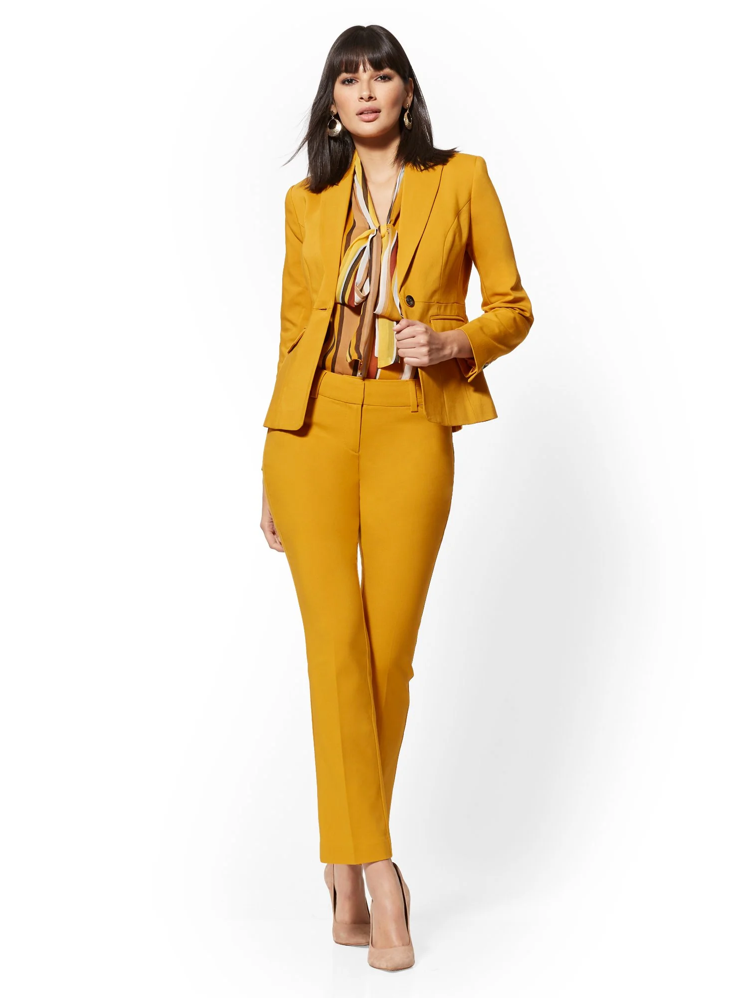 Petite Straight-Leg Pant - Signature Fit - All-Season Stretch - 7th Avenue - Image 27