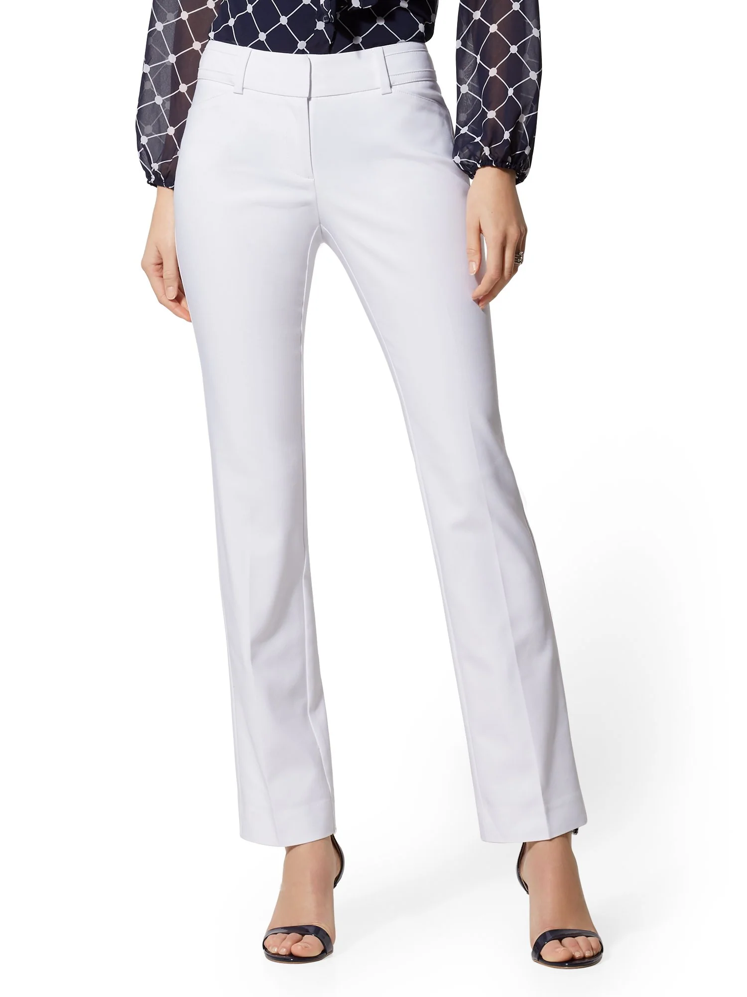 Petite Straight-Leg Pant - Signature Fit - All-Season Stretch - 7th Avenue - Image 5