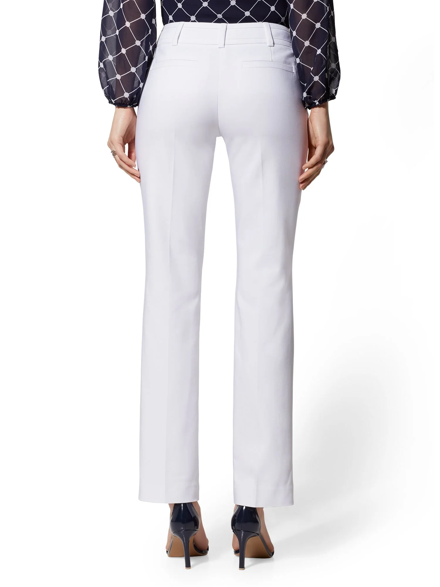 Petite Straight-Leg Pant - Signature Fit - All-Season Stretch - 7th Avenue - Image 7