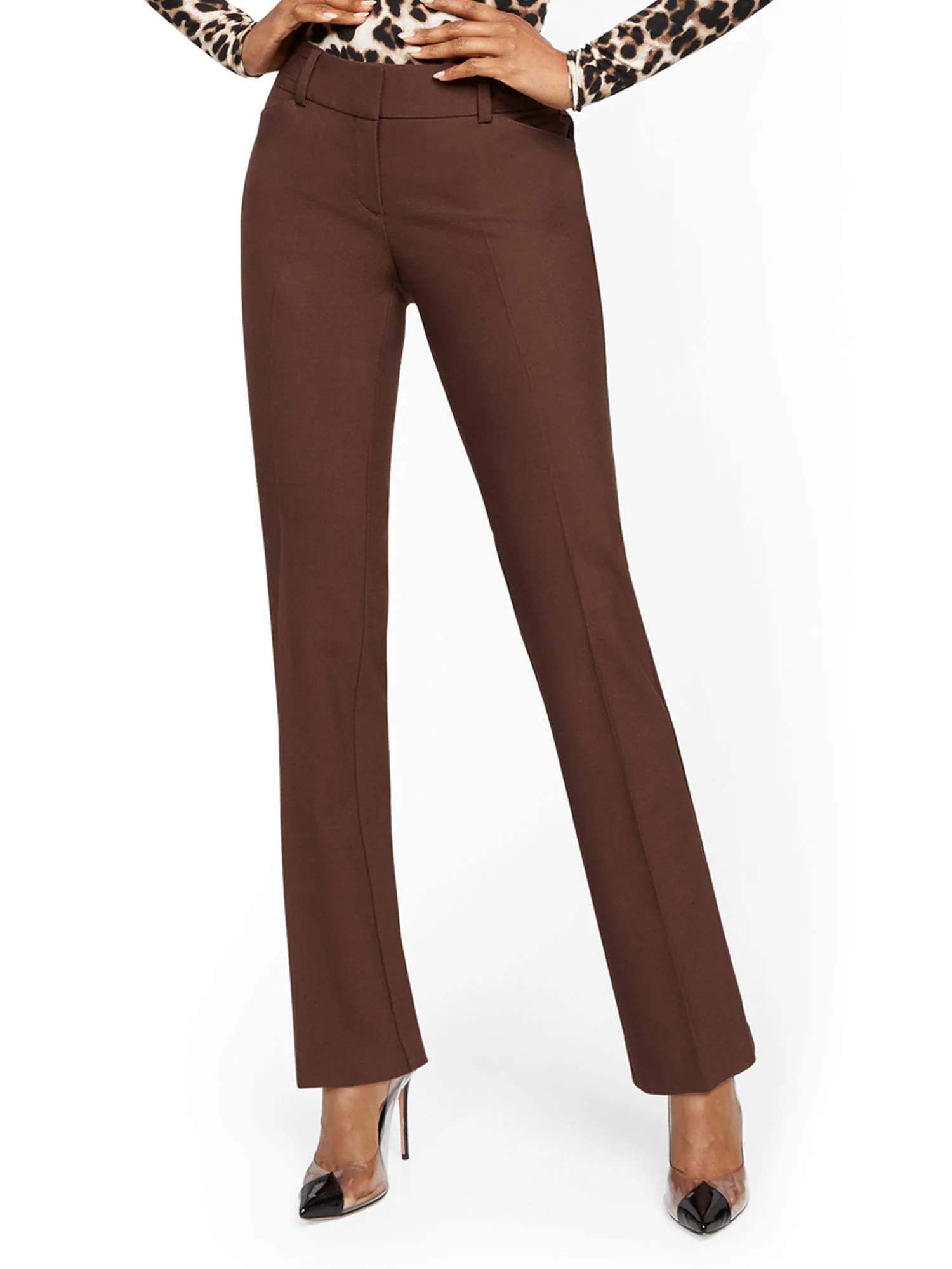 Petite Straight-Leg Pant - Signature Fit - Superstretch - 7th Avenue