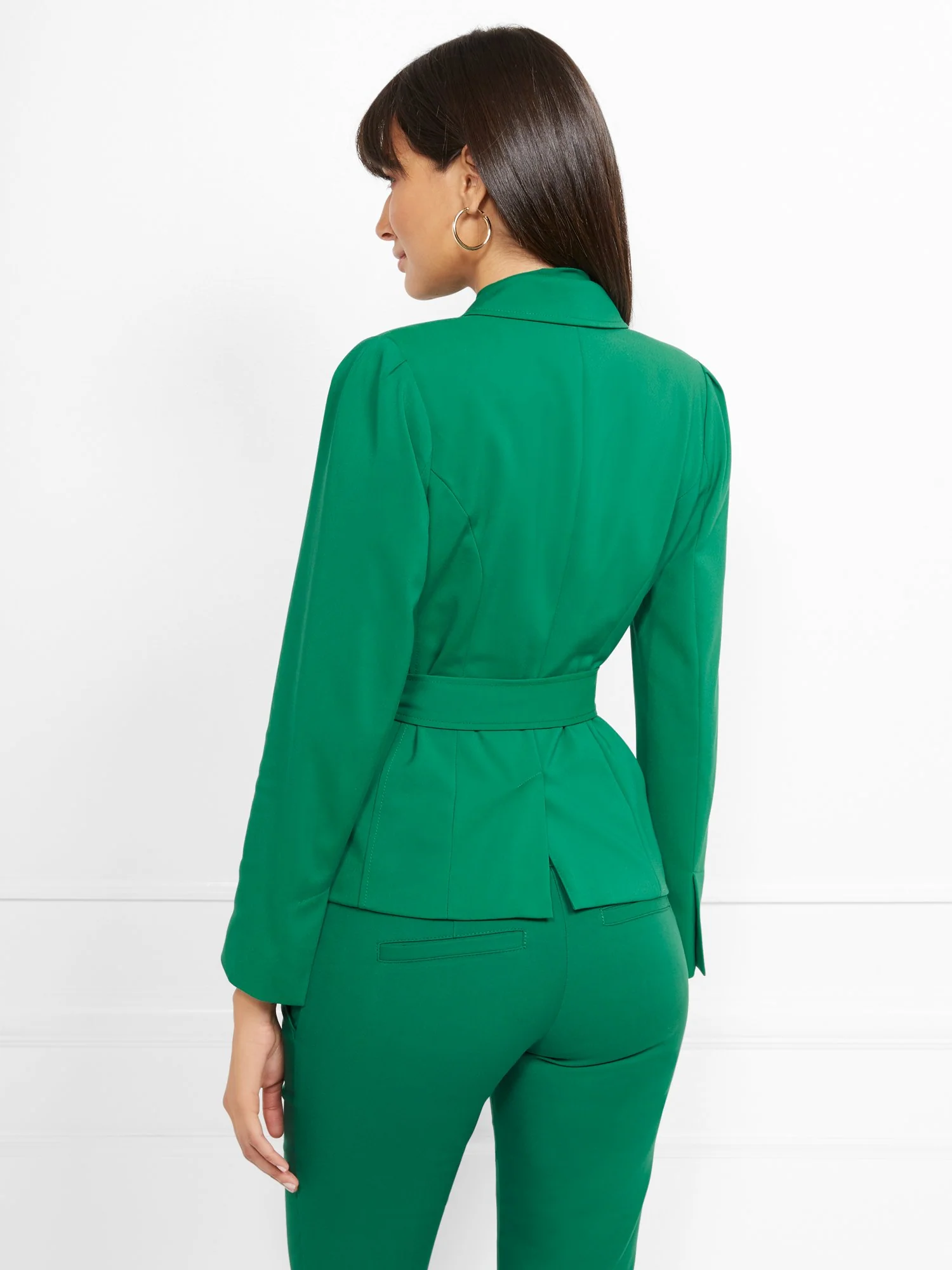Petite Waist-Inset One-Button Jacket - All-Season Stretch - 7th Avenue - Image 3