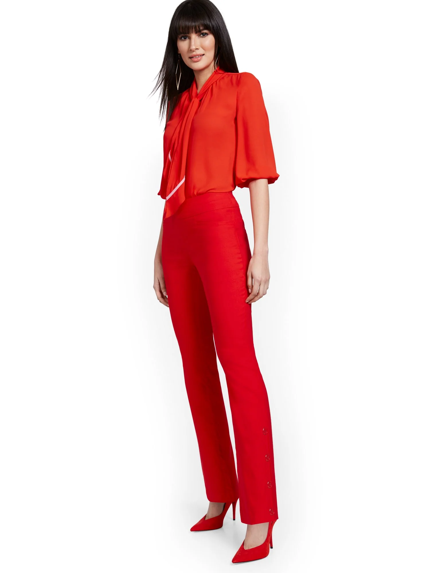Petite Whitney High-Waisted Pull-On Barely Bootcut Pant - Image 13