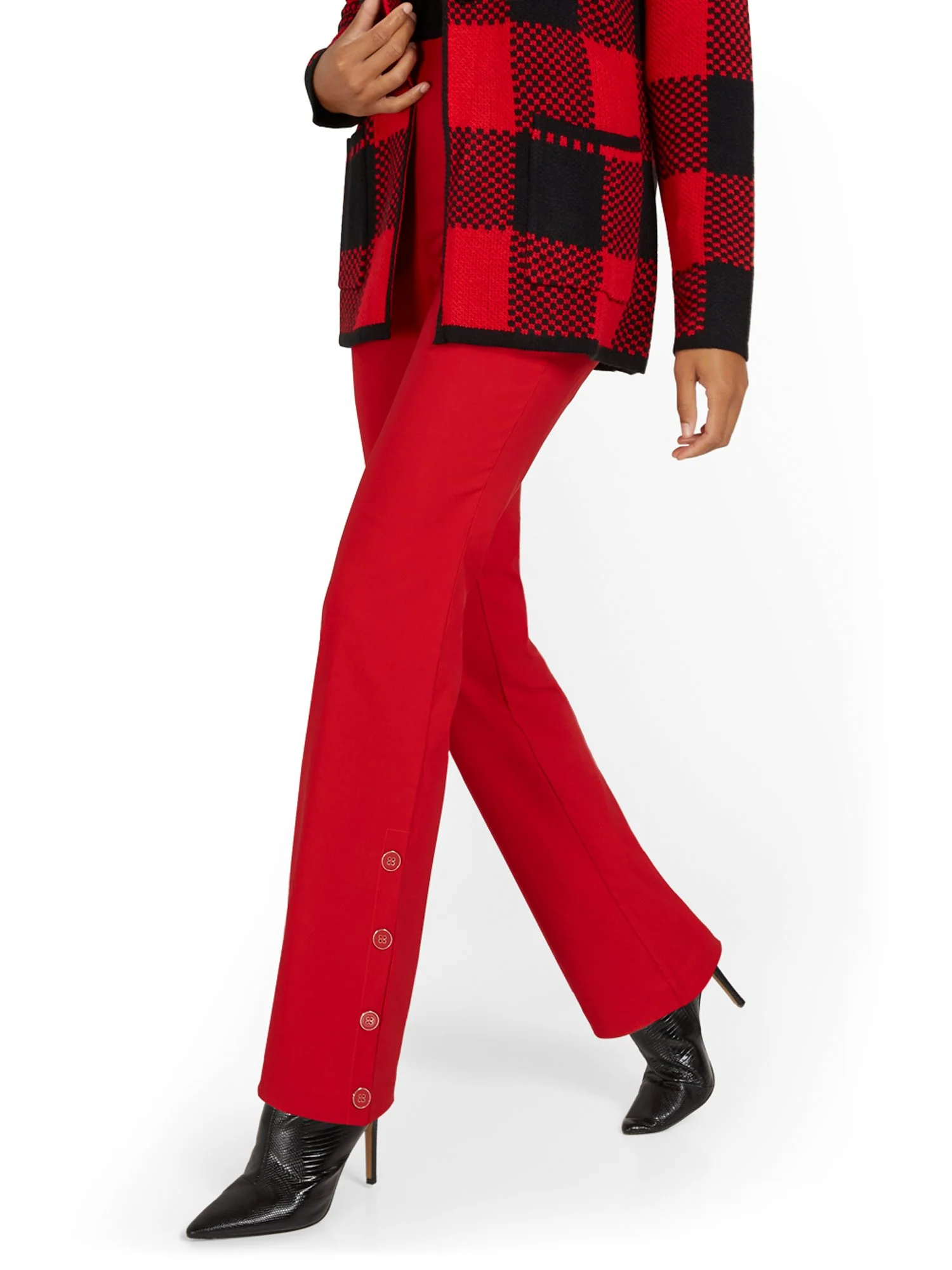 Petite Whitney High-Waisted Pull-On Barely Bootcut Pant - Image 16