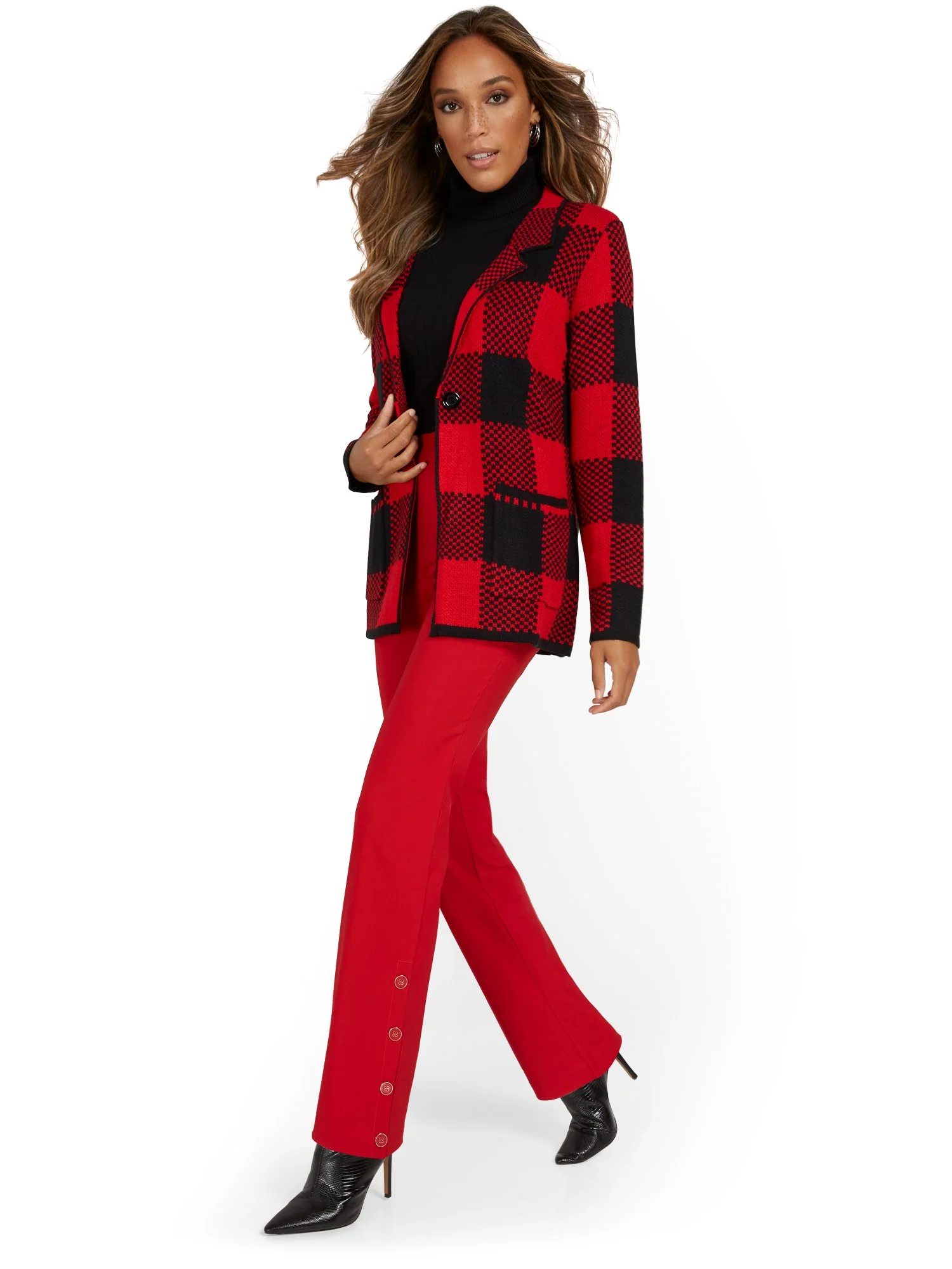 Petite Whitney High-Waisted Pull-On Barely Bootcut Pant - Image 17
