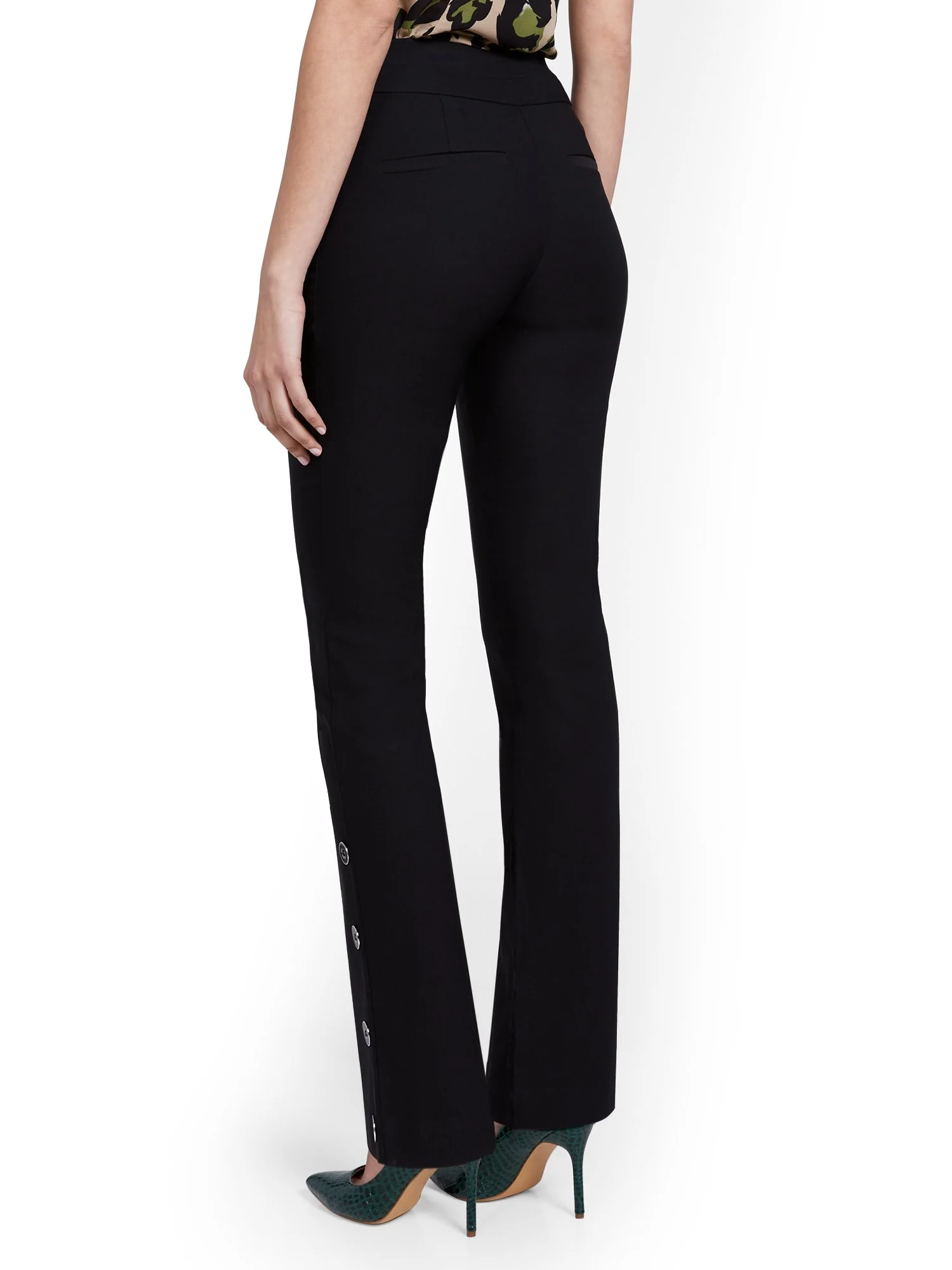 Petite Whitney High-Waisted Pull-On Barely Bootcut Pant - Image 3