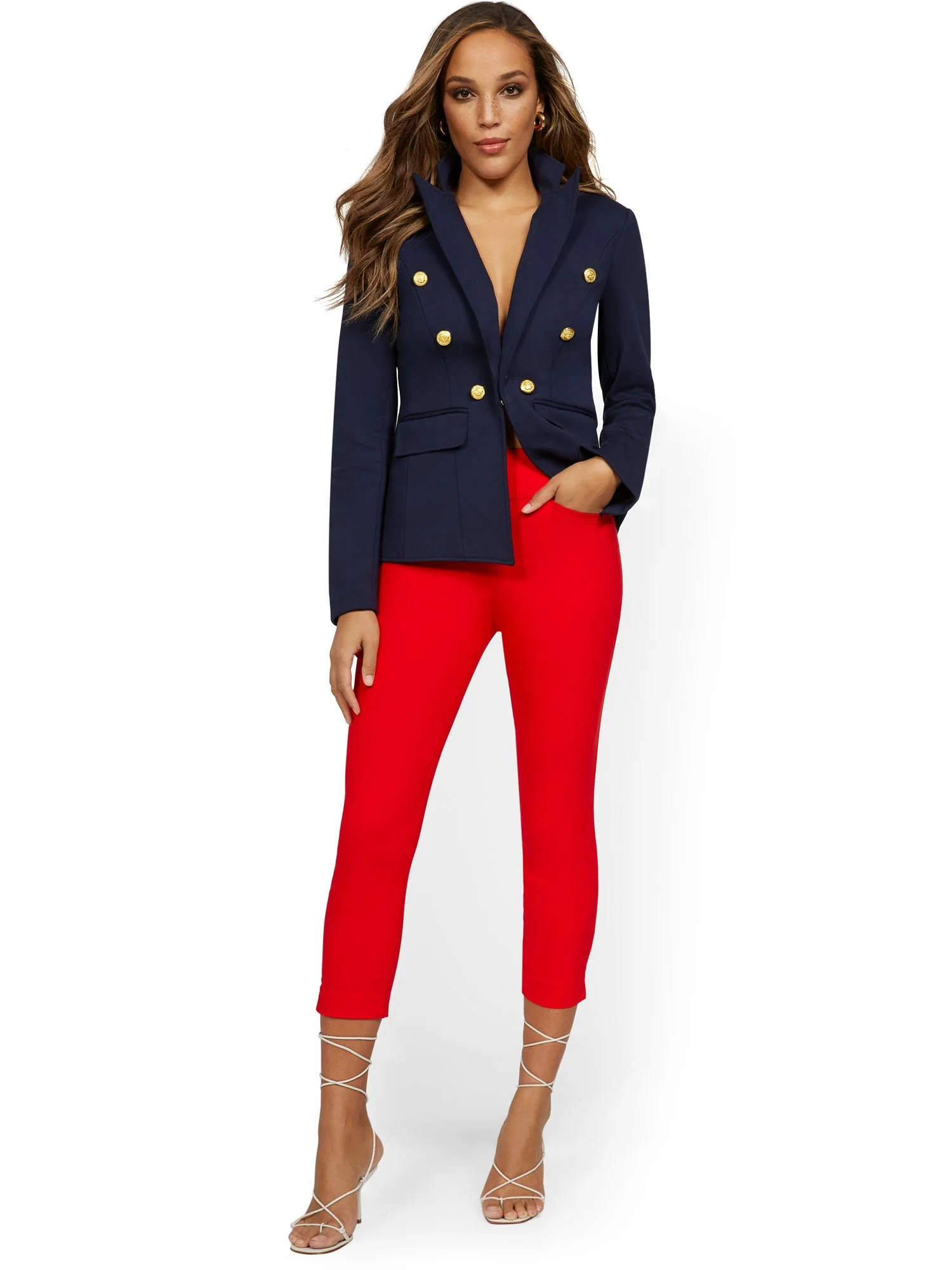 Petite Whitney High-Waisted Tummy Control Pull-On Slim-Leg Capri Pant - Image 15
