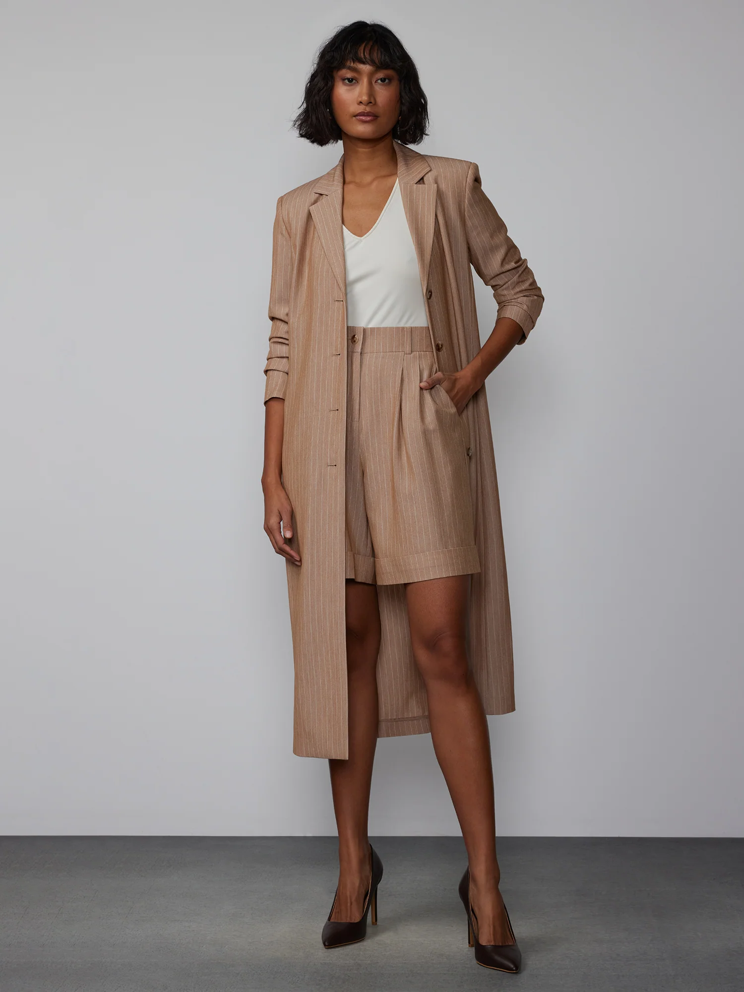 Pinstripe Shorts - Image 4