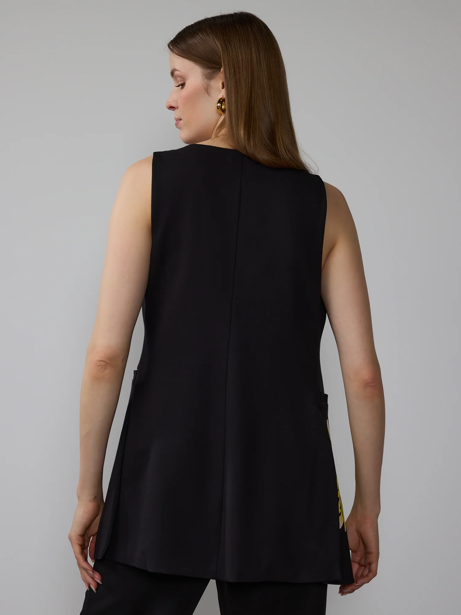 Placed Flower Print Waistcoat - Image 3