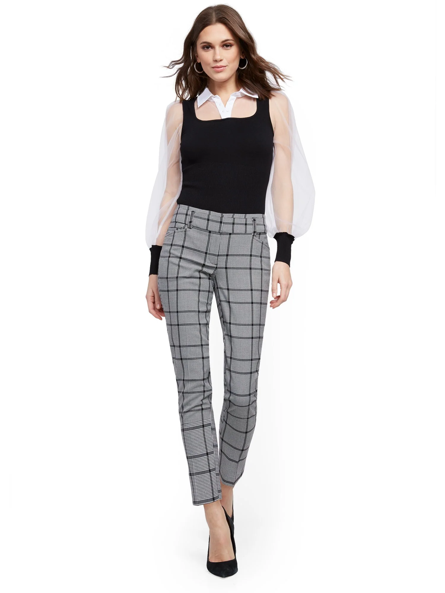 Plaid Ankle Pant - Modern - 7th Avenue - Image 4