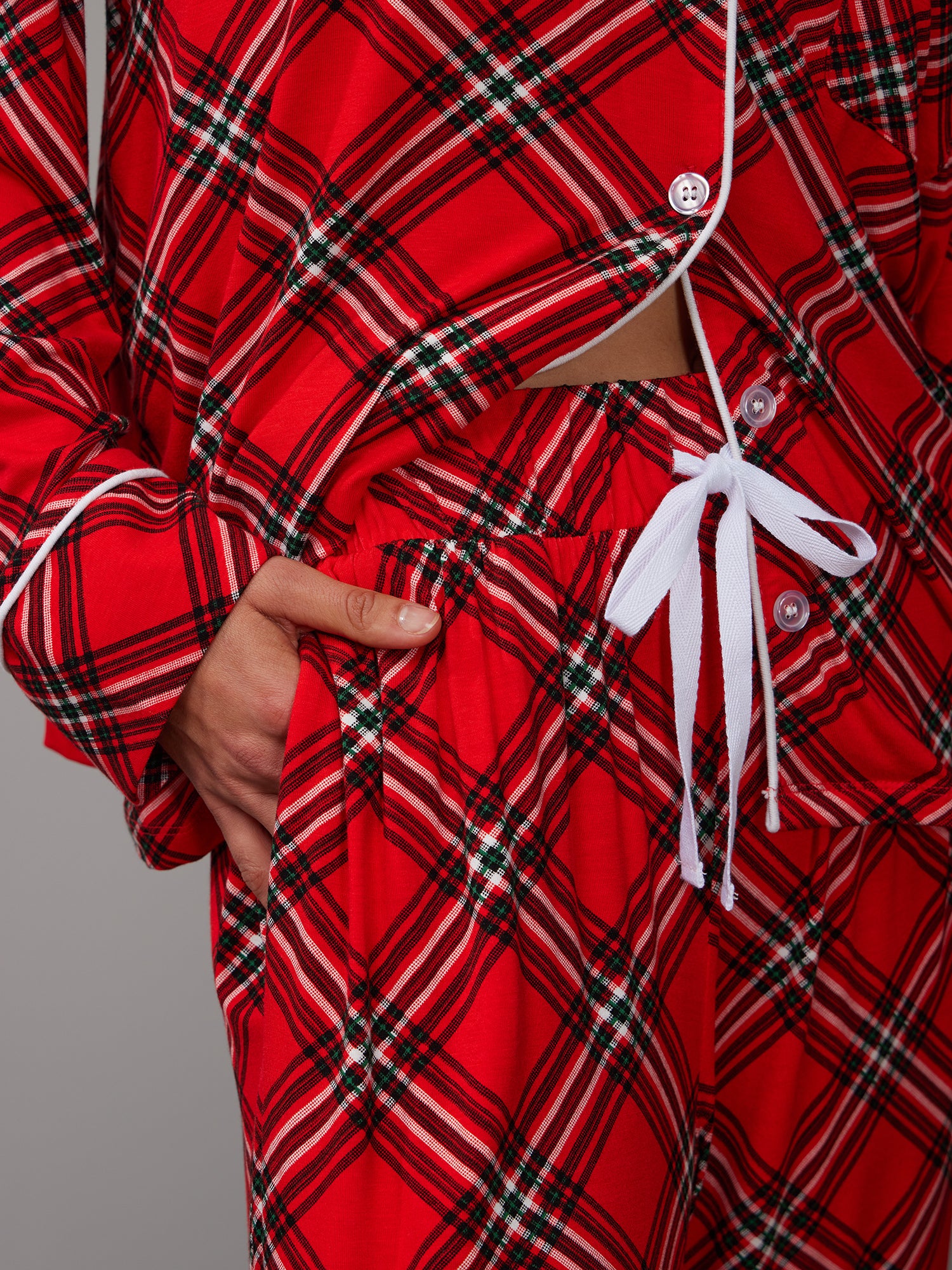Tartan Plaid Pajama Set - Image 4