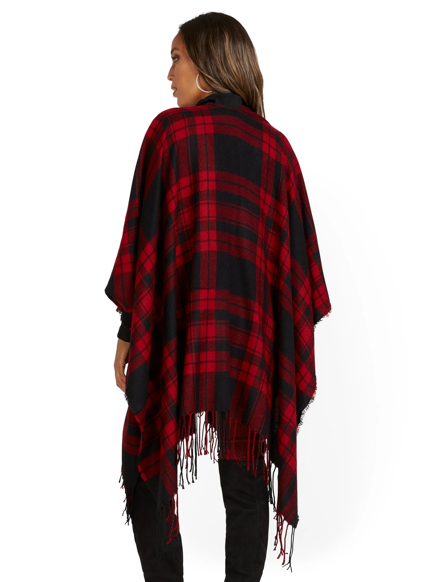 Plaid Poncho - Image 3