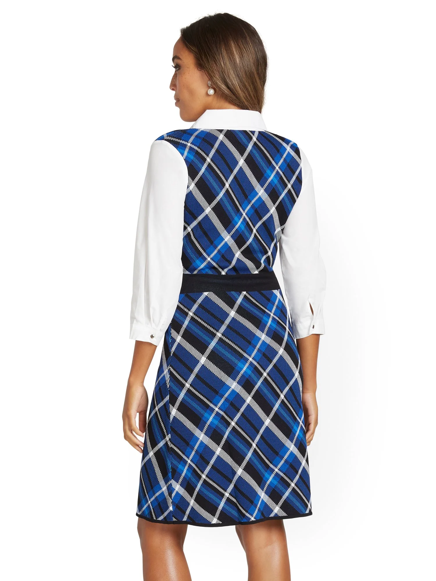 Plaid Sweater Dress - Image 3