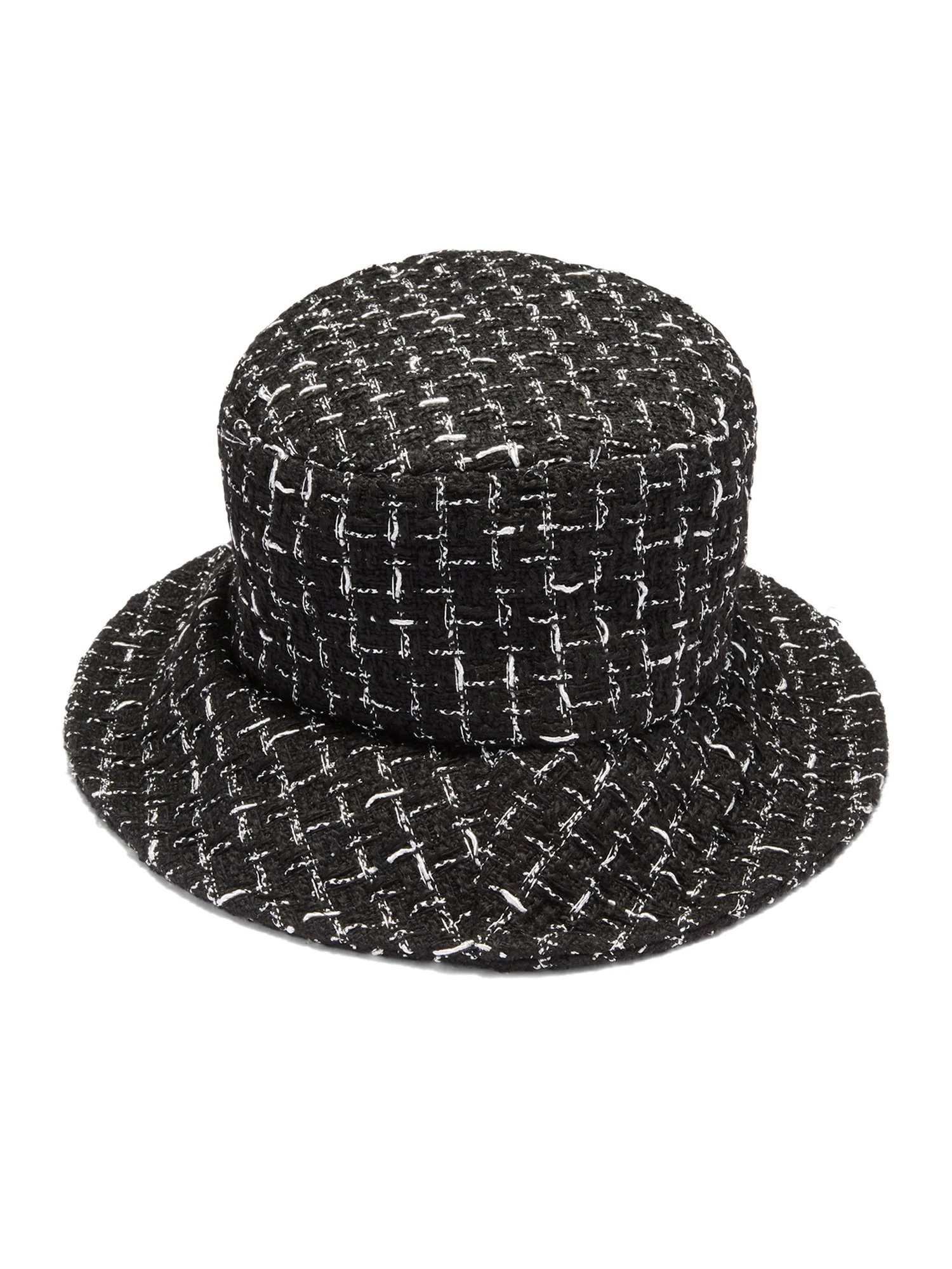 Plaid Tweed Bucket Hat