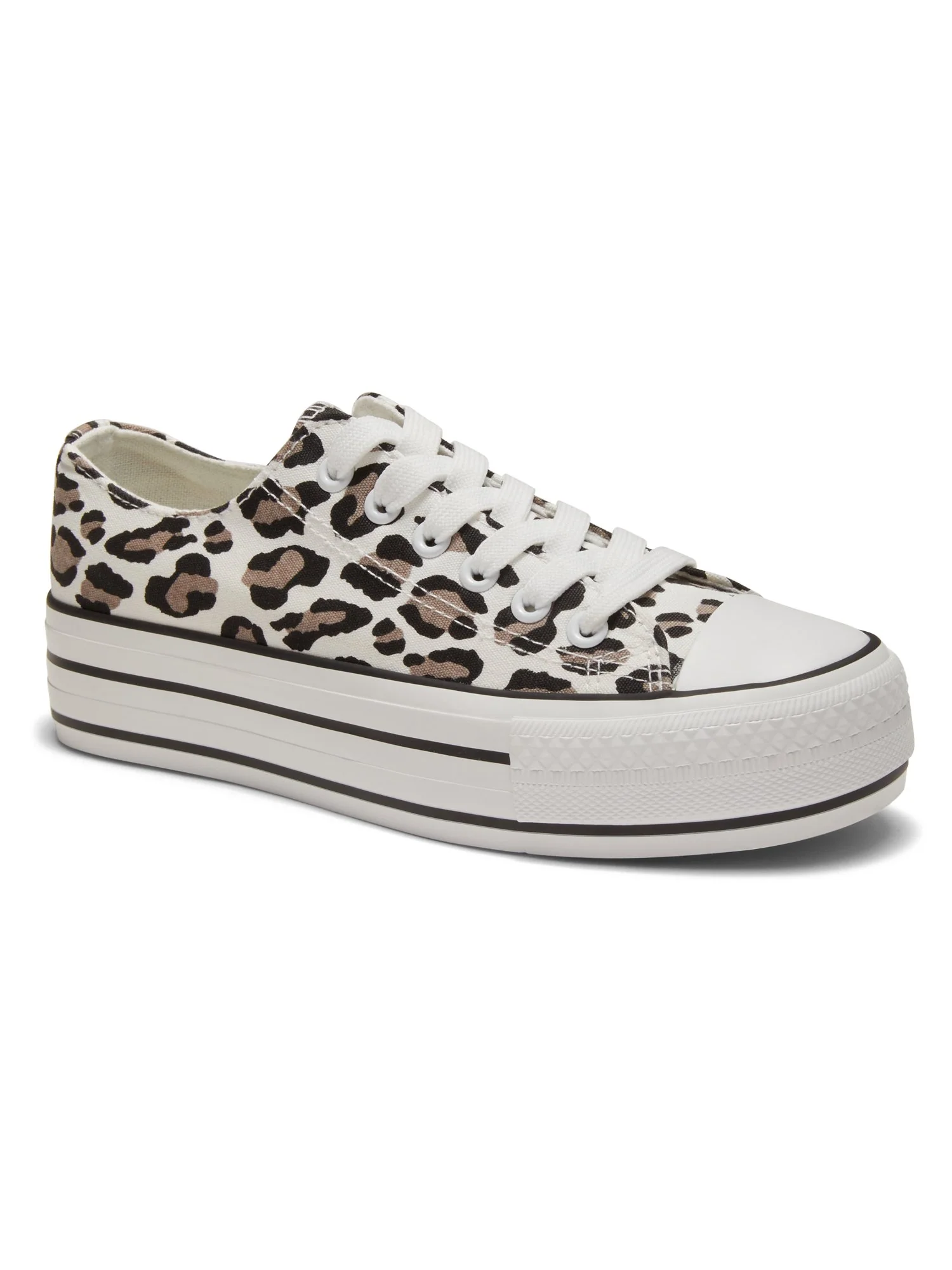 Platform Canvas Sneaker - Cheetah Print