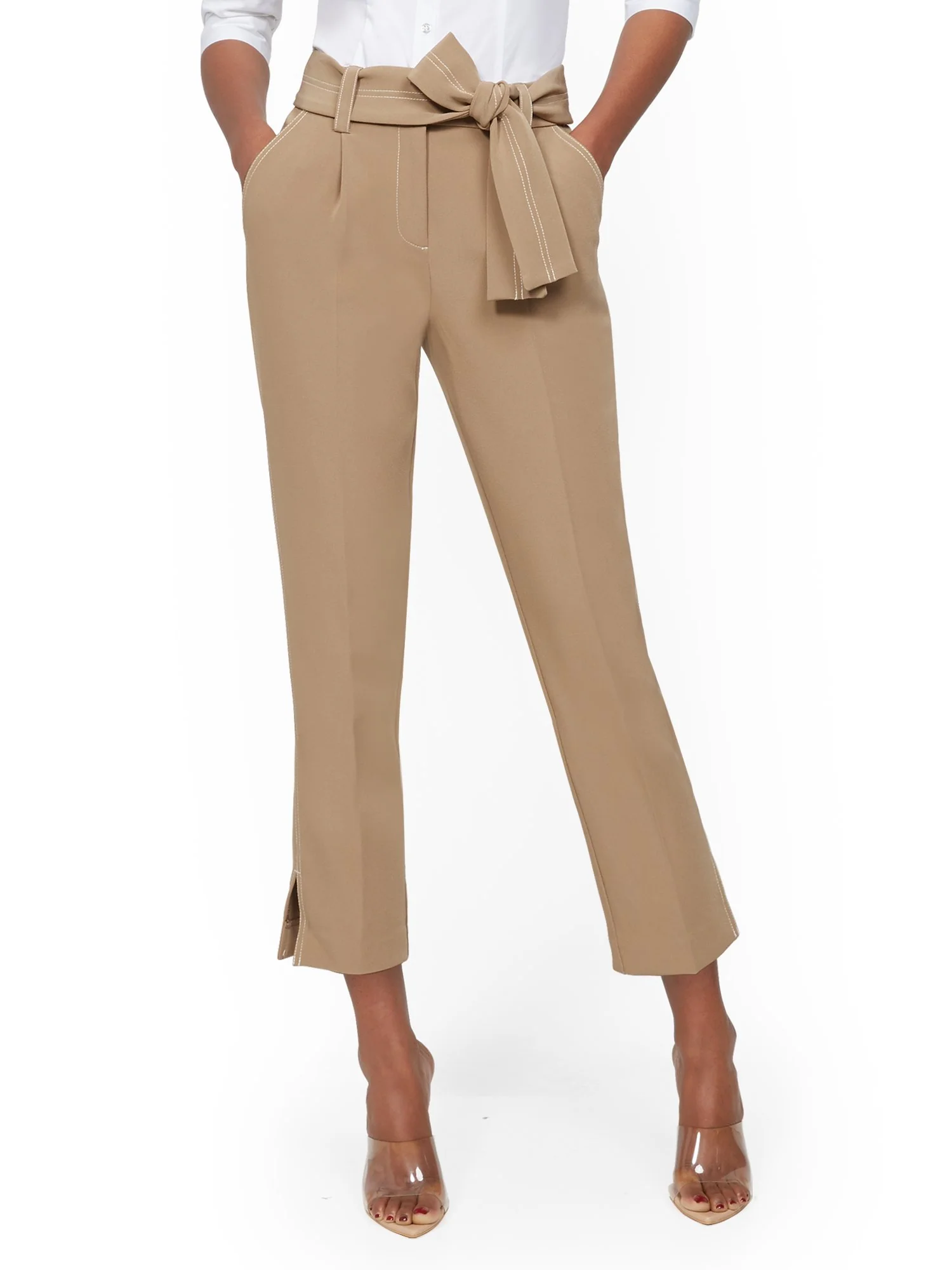 Pleated Ankle Pant - 7th Avenue