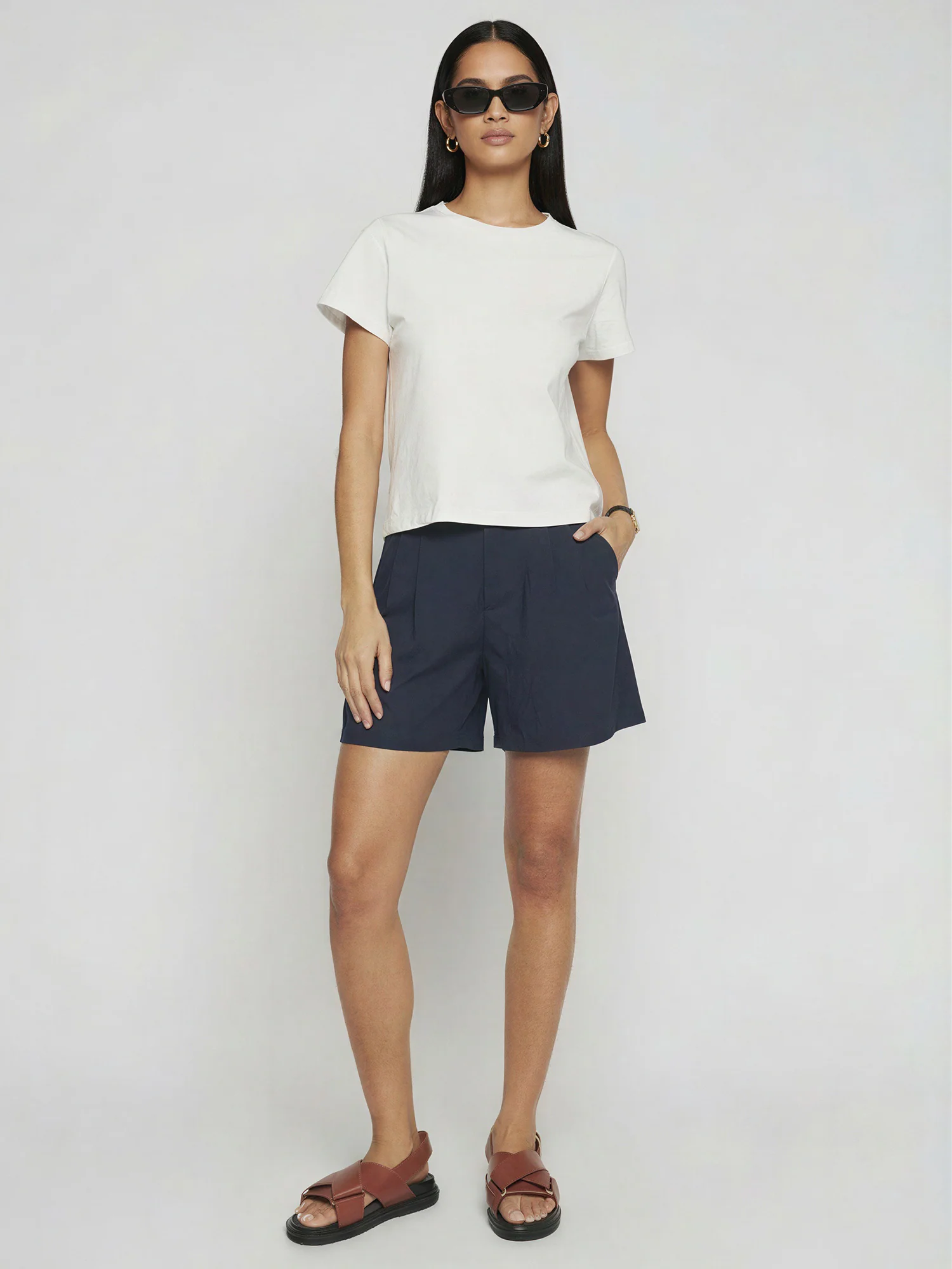 Pleated Flowy Shorts - Image 2
