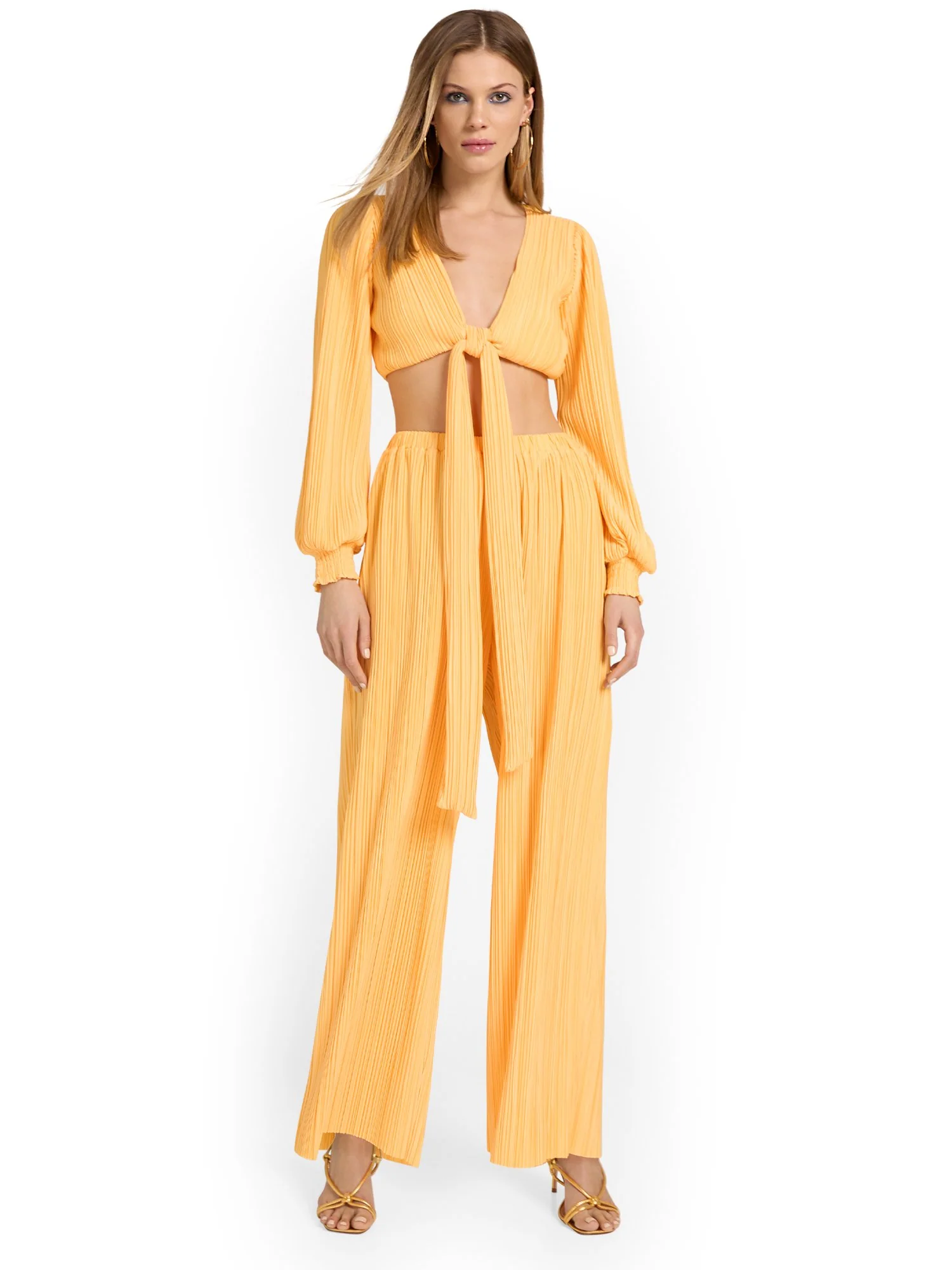 4Sienna Plisse-Knit Wide-Leg Pant - Brands We Love