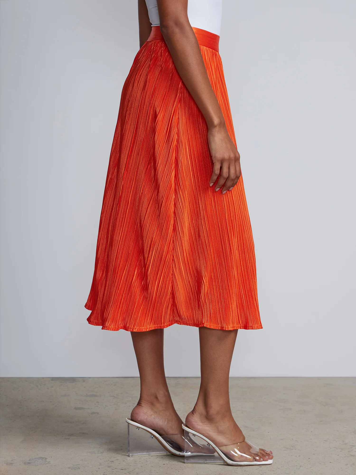 Plisse Midi Skirt - Image 2