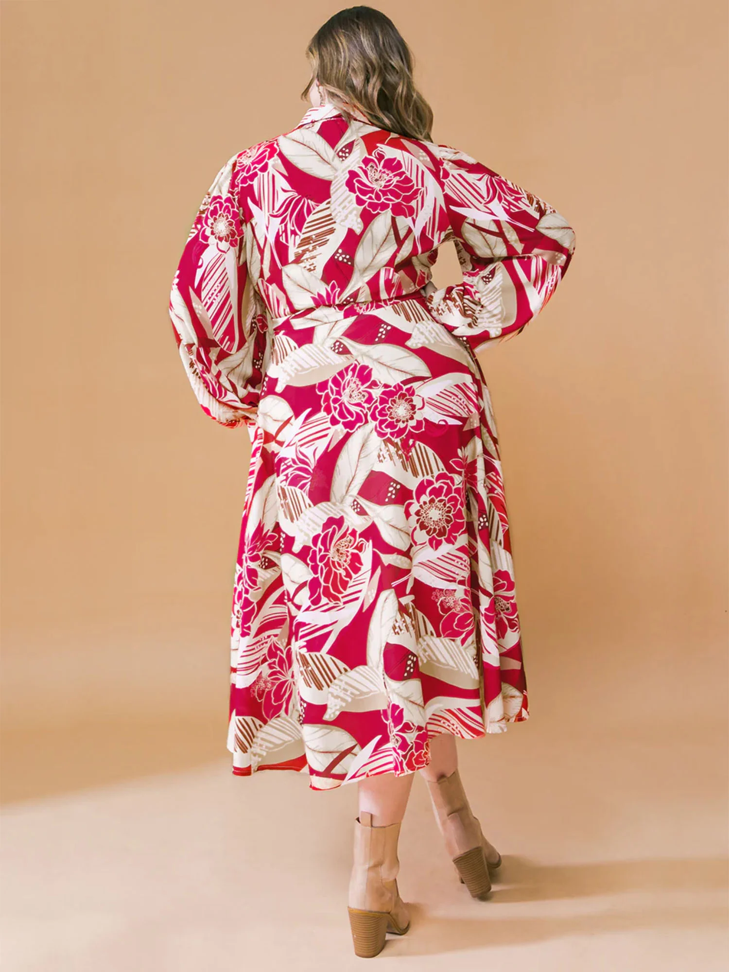 Flying Tomato Plus Button Front Waist Tie Shirt Dress - Brands We Love - Image 4
